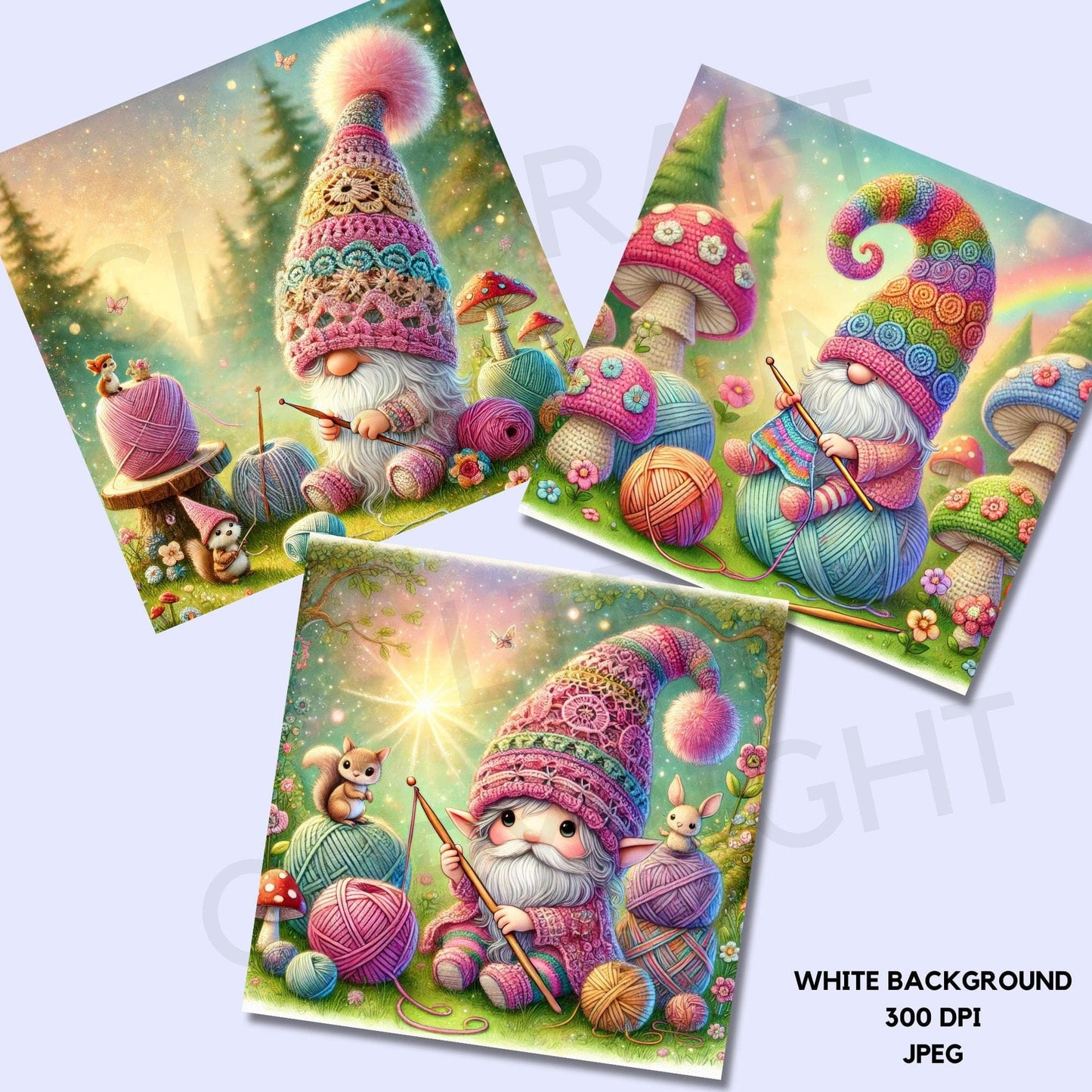 Crochet Gnome JPEGs