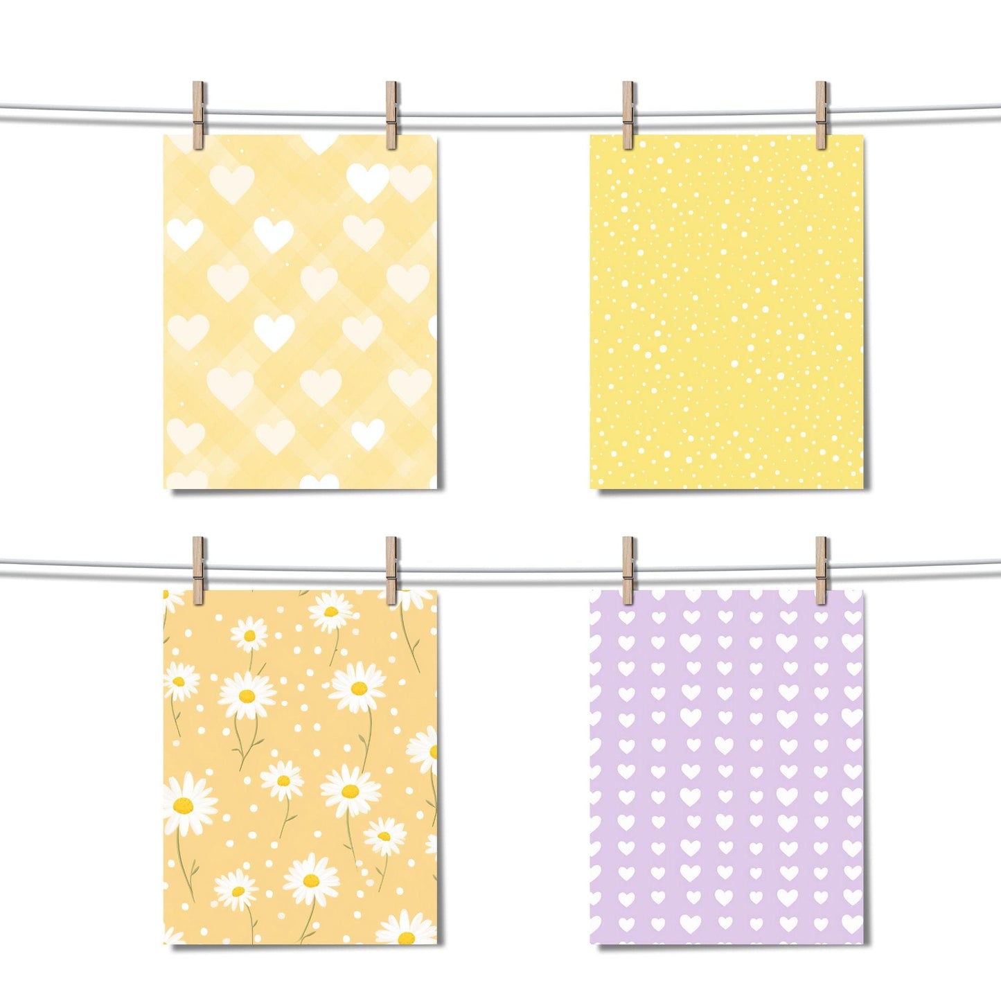 Cute baby pastel digital papers