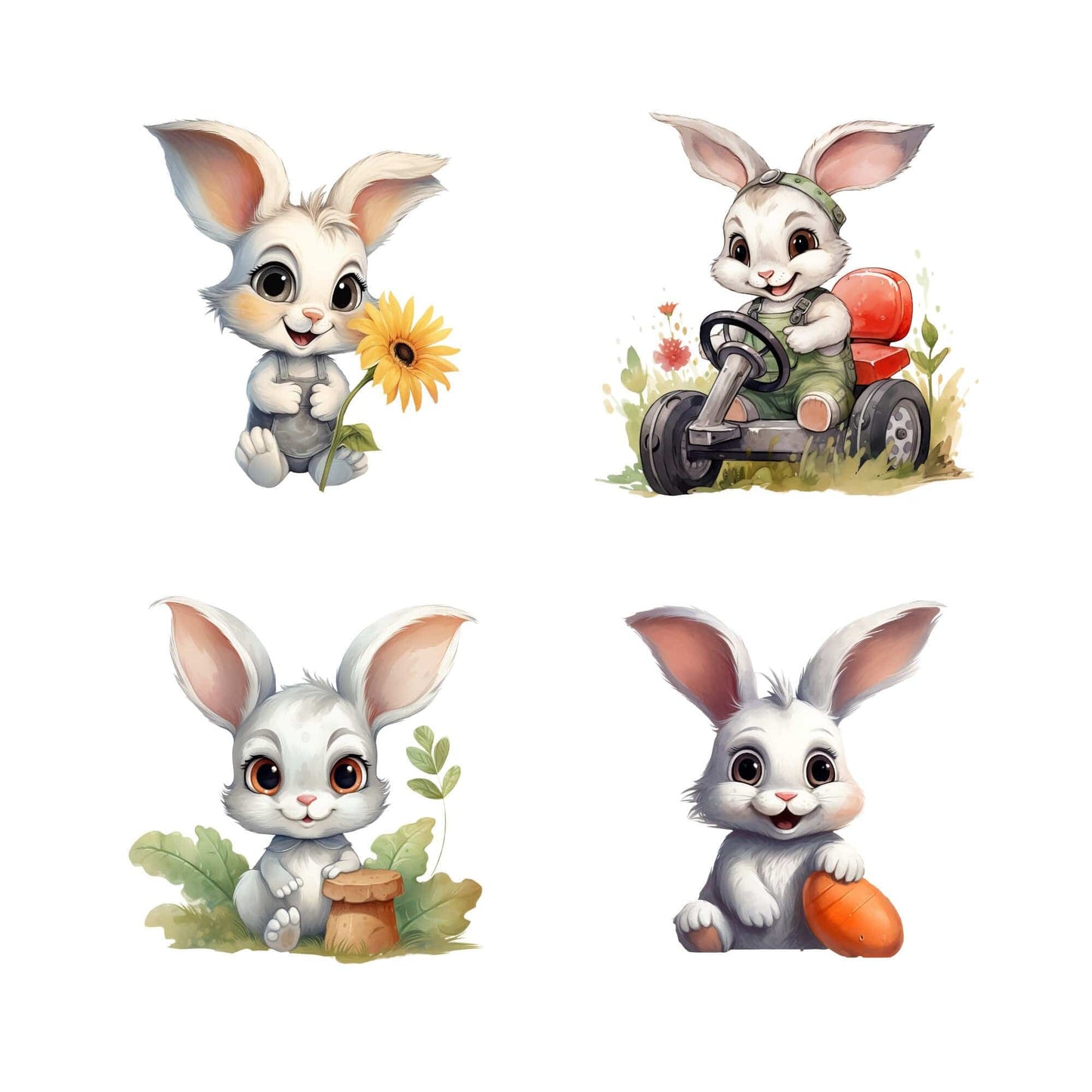 Cute bunny clipart