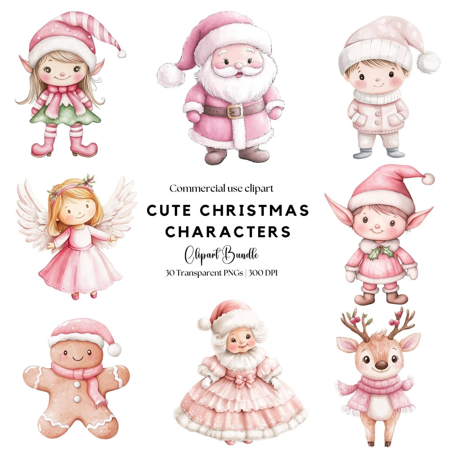 Cute Christmas Character Clipart
