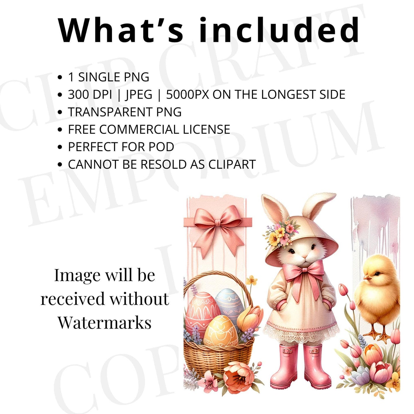 Cute Easter Brushstroke PNG