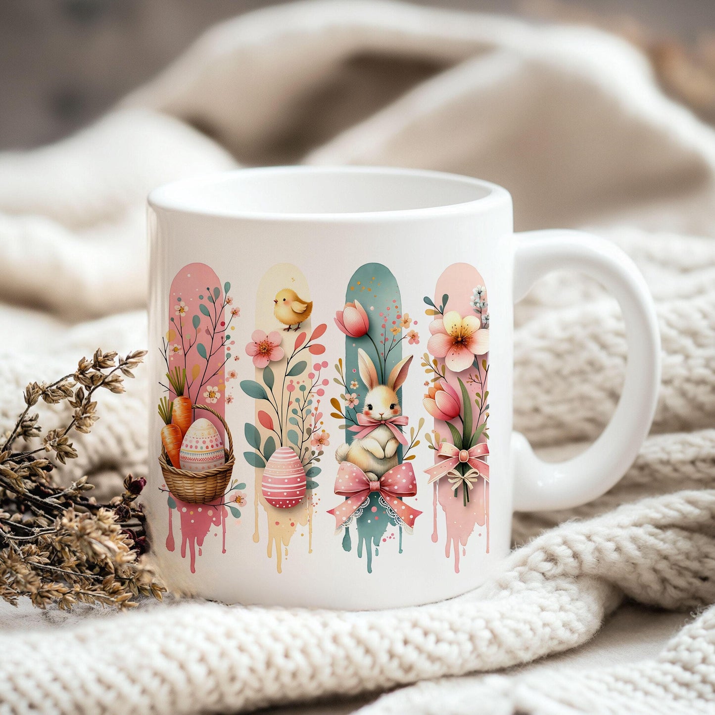 Cute Easter Brushstroke PNG