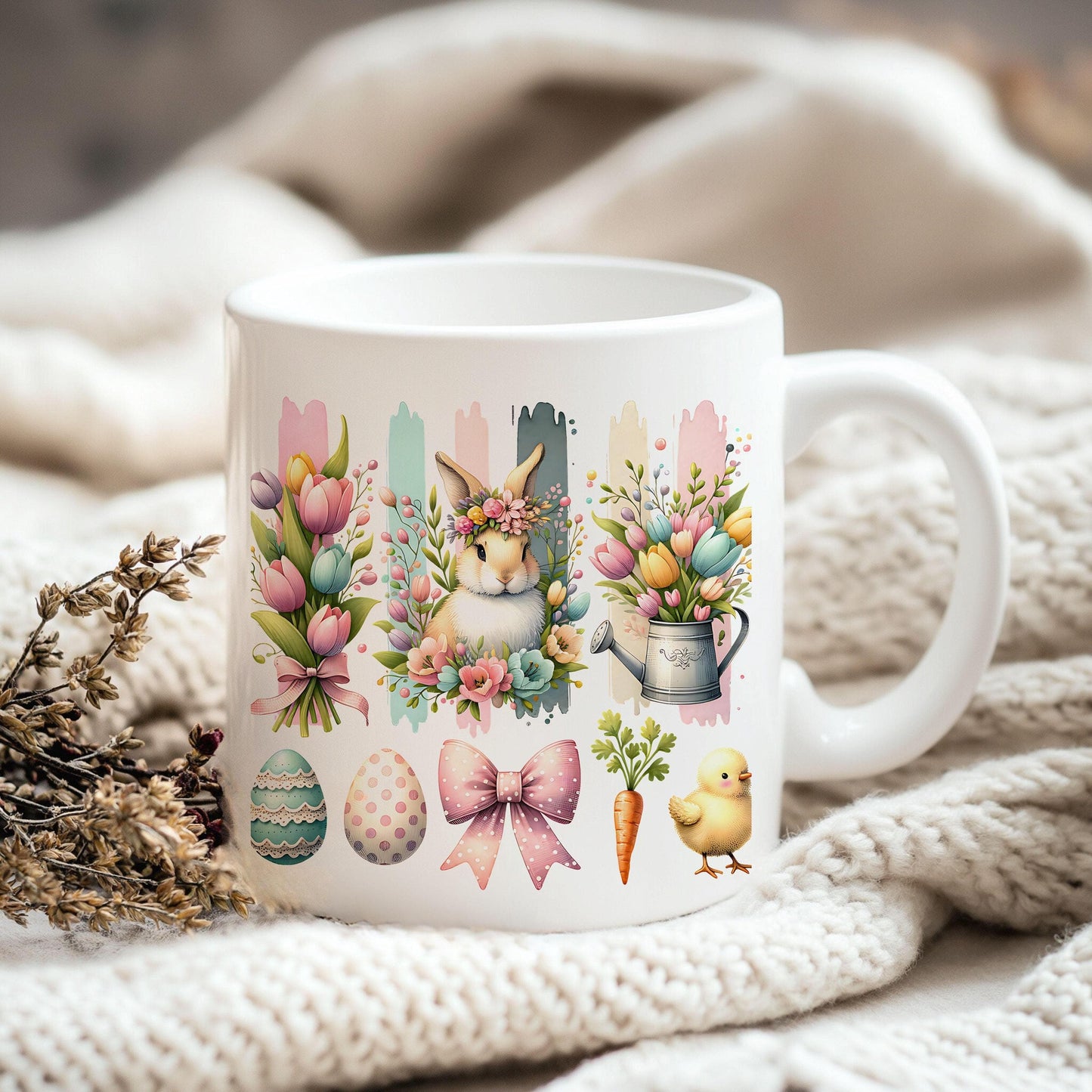 Cute Easter Brushstroke PNG