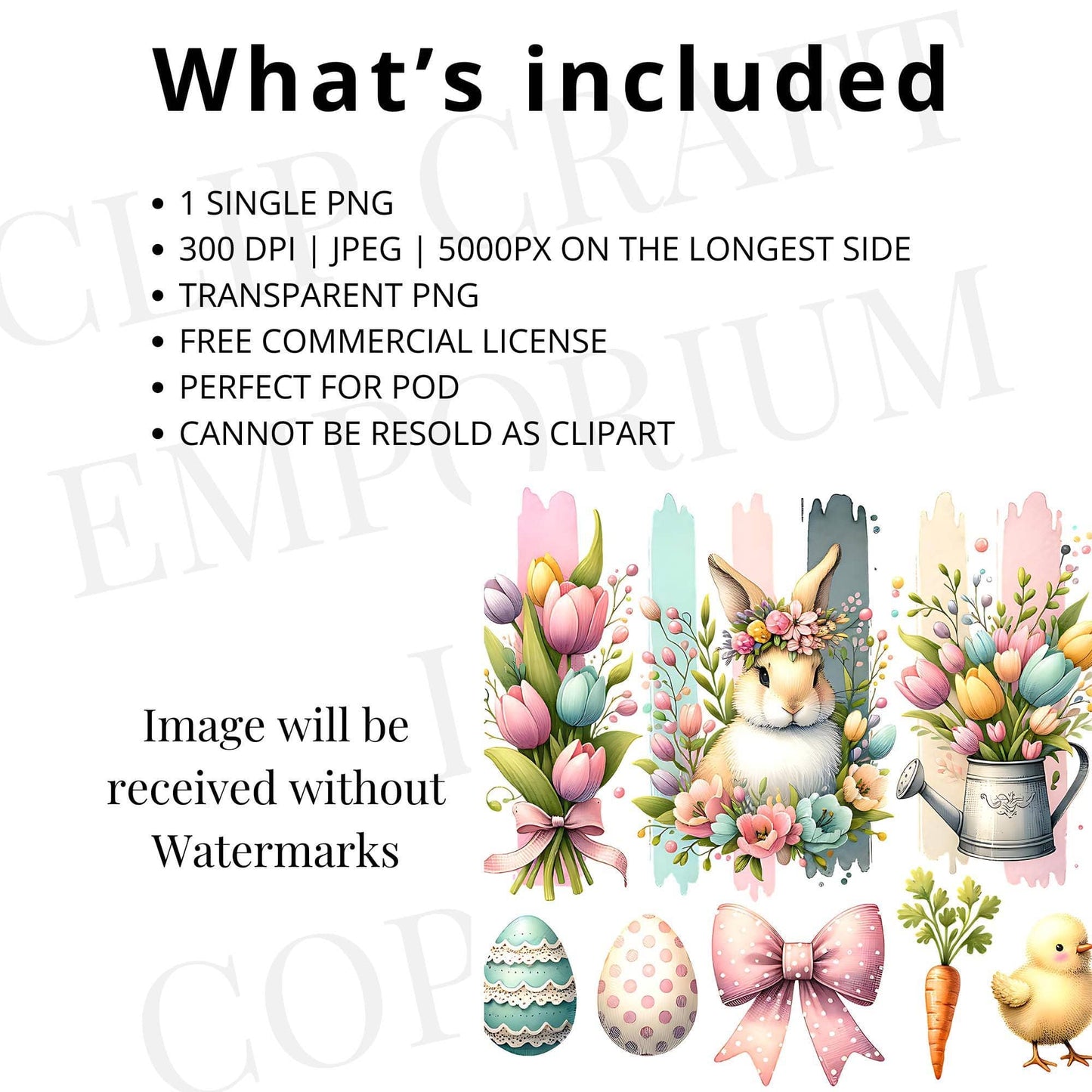 Cute Easter Brushstroke PNG