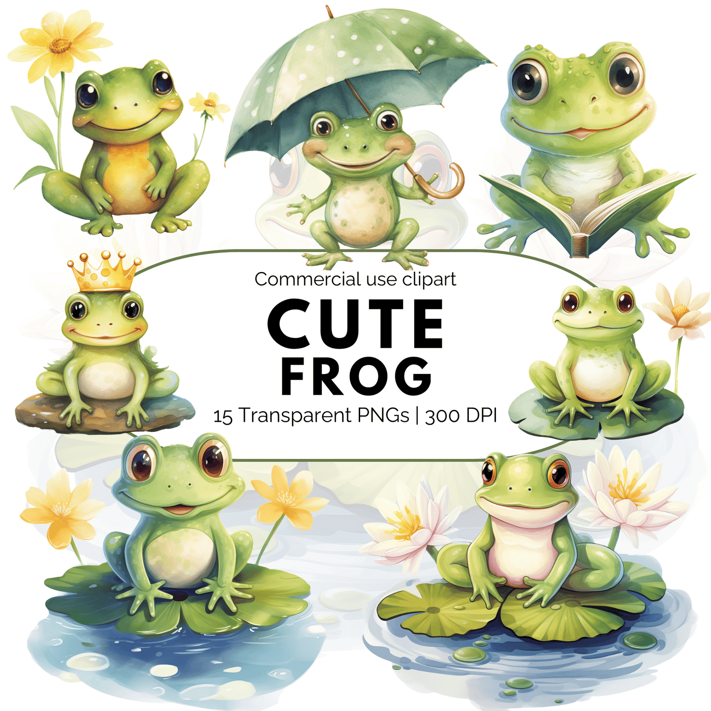 Cute Frog Clipart