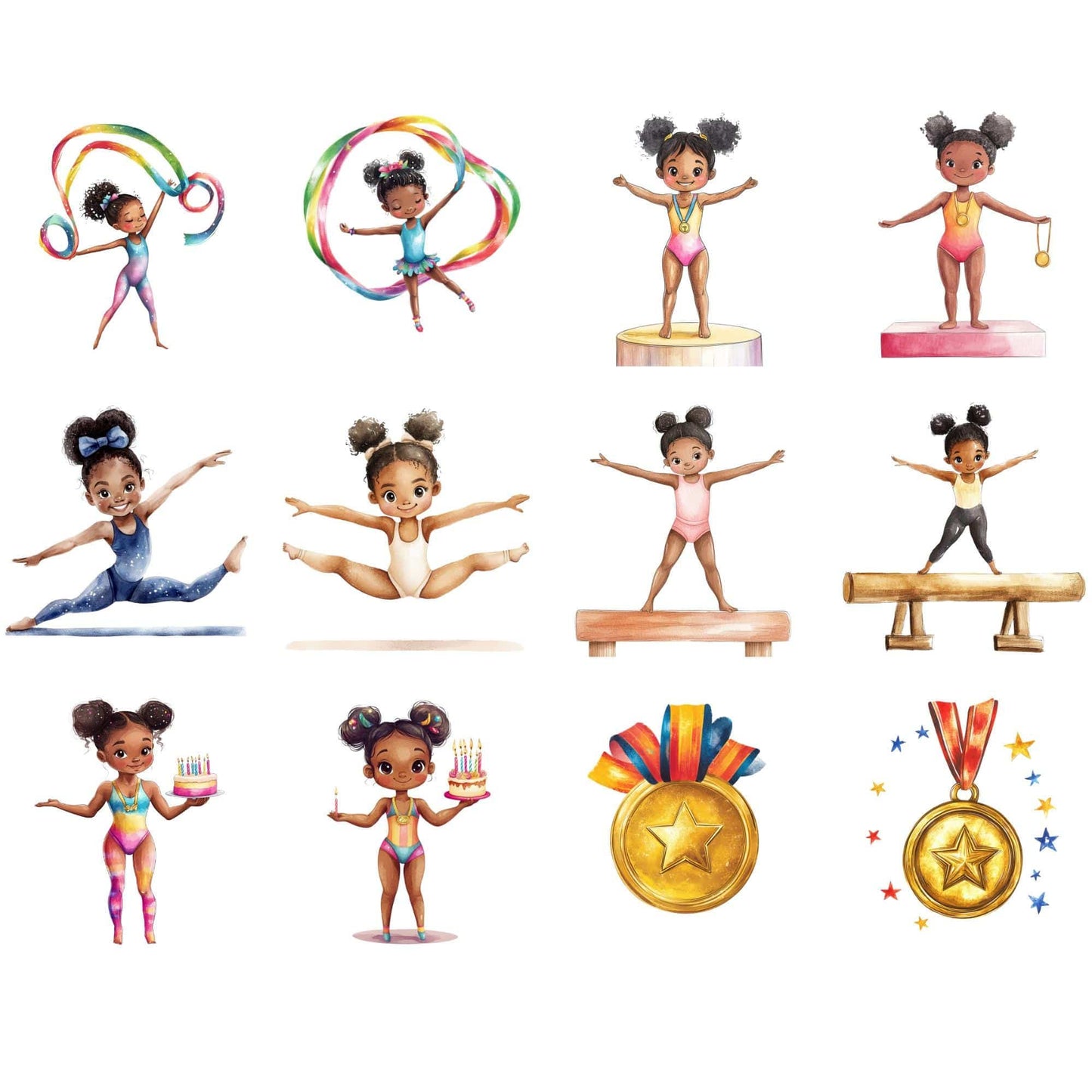 Cute Gymnastics Clipart