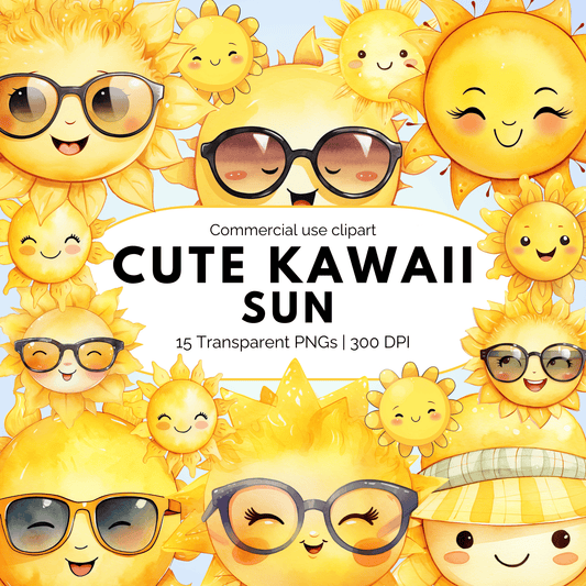 Cute Kawaii Sun Clipart