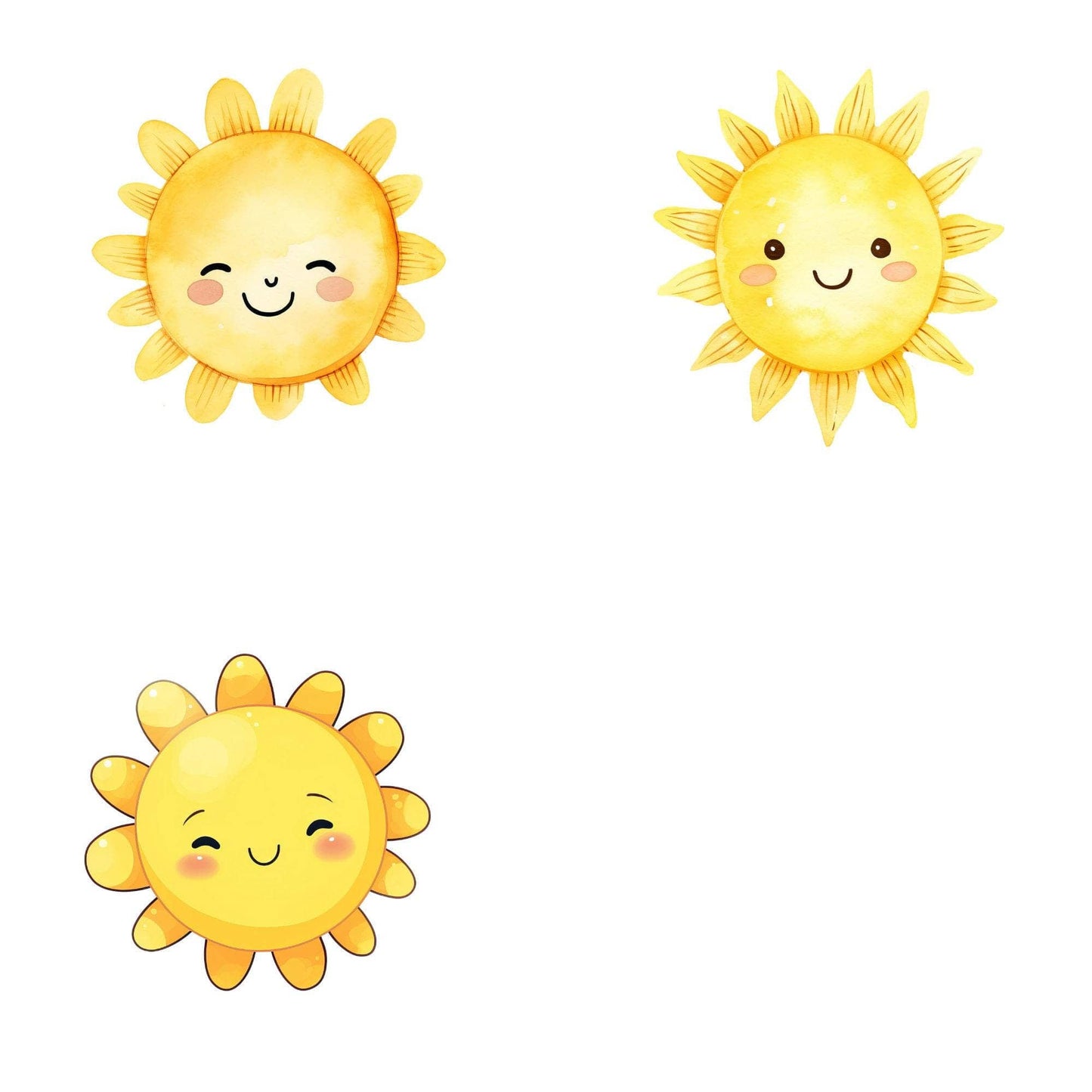 Cute Kawaii Sun Clipart