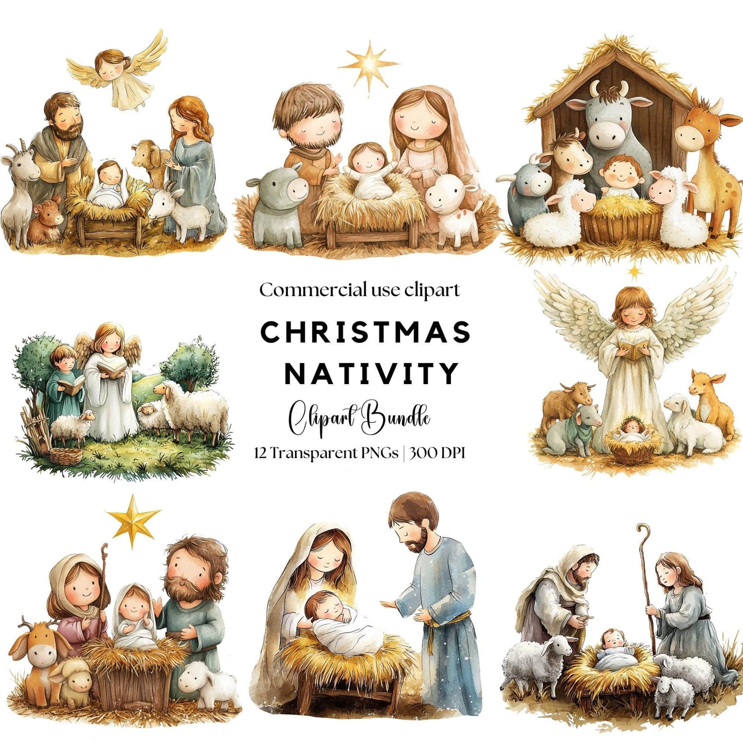 Cute Nativity Clipart