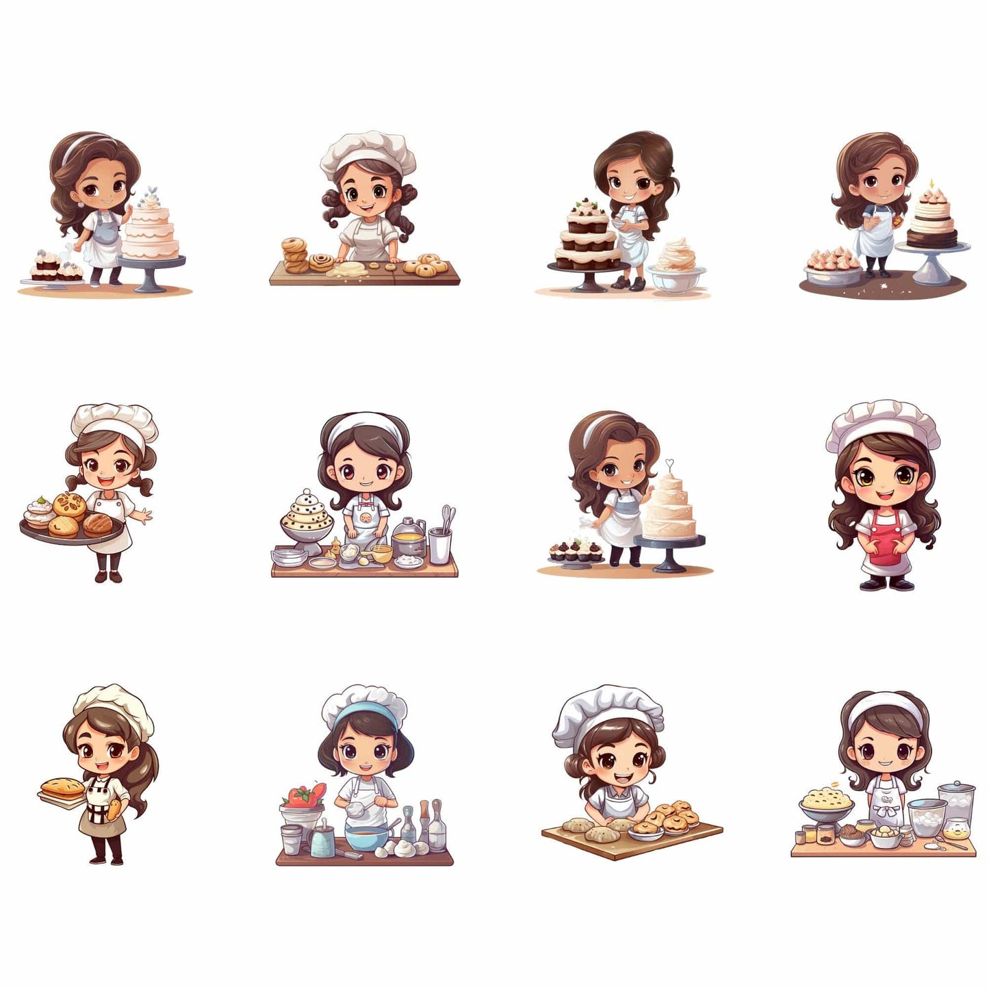 Cute Pastry Chef Clipart