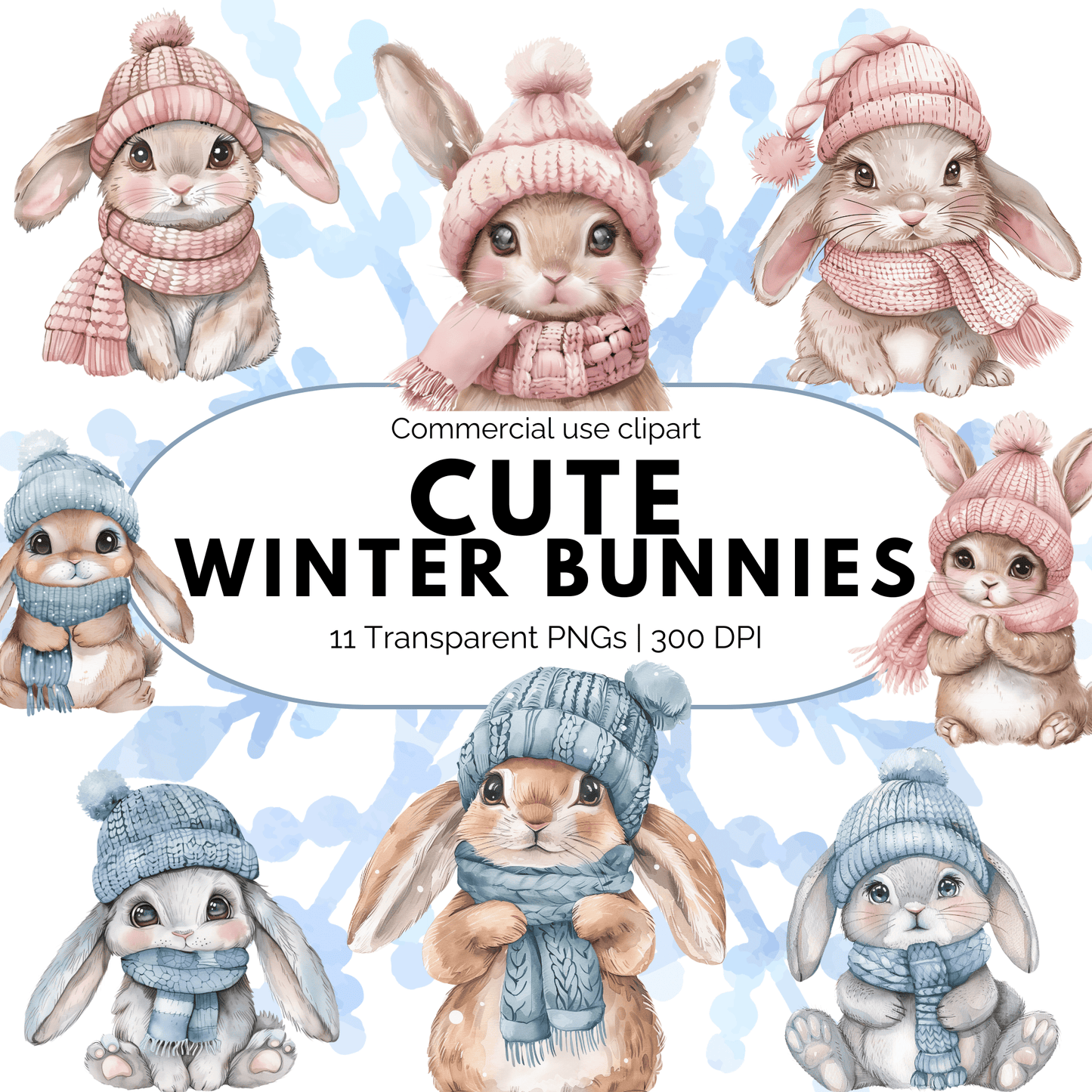 Cute Winter Bunny Clipart