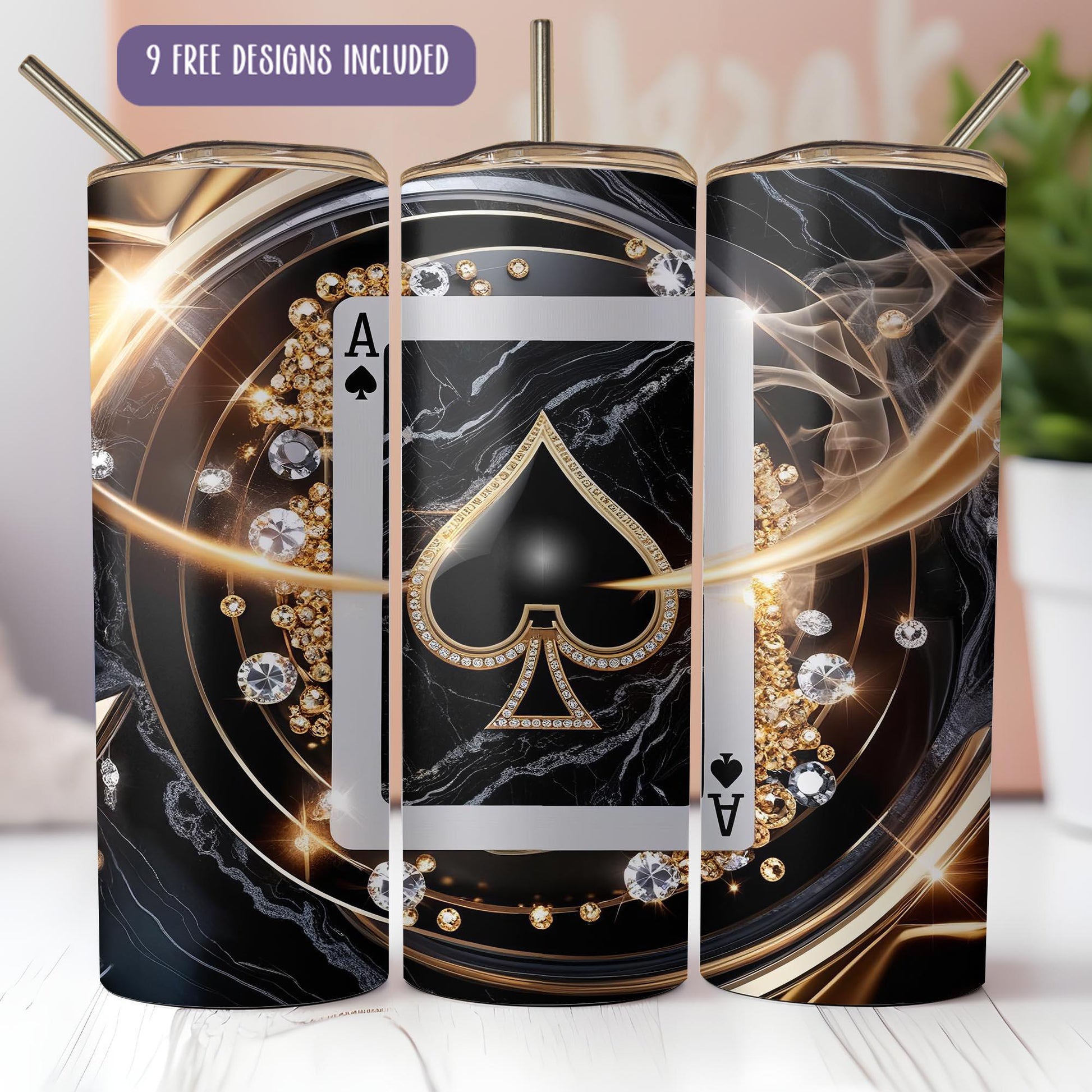 a picture of a phone case with a playing card on it