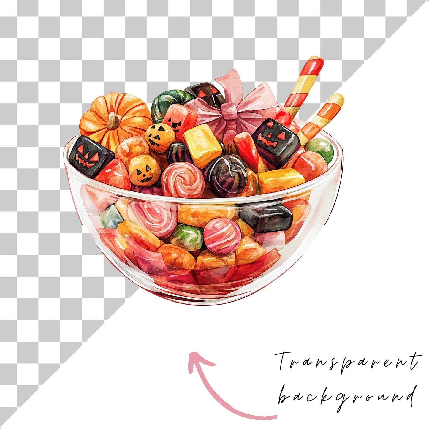 Clipart de dulces de Halloween