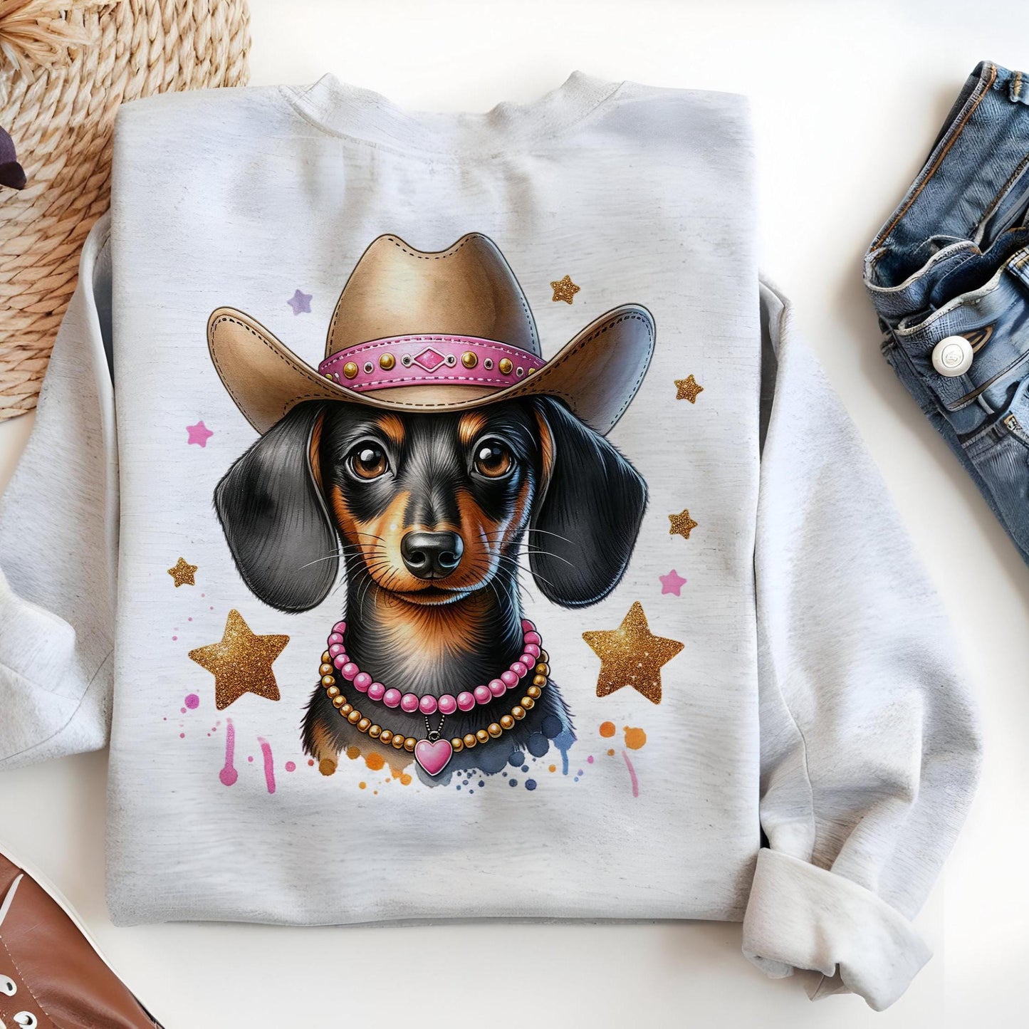 Dachshund Cowboy Hat PNG