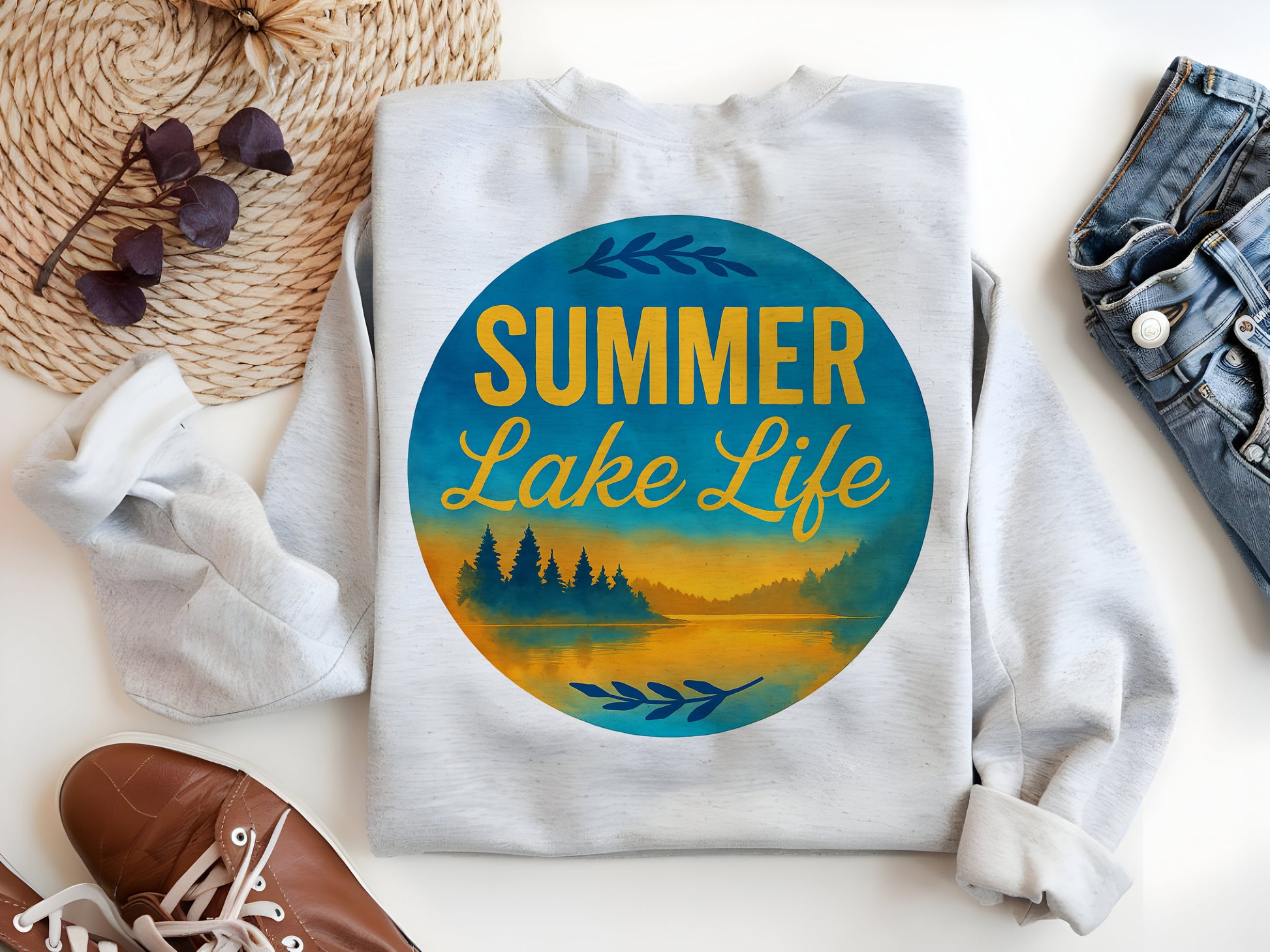 a shirt that says summer lake life on it