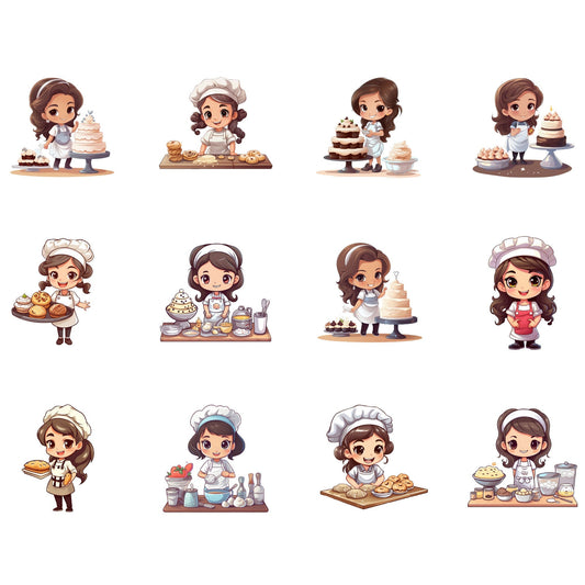 Cute Pastry Chef Clipart
