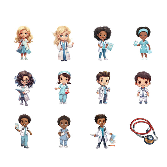Doctor and Nurses Clipart
