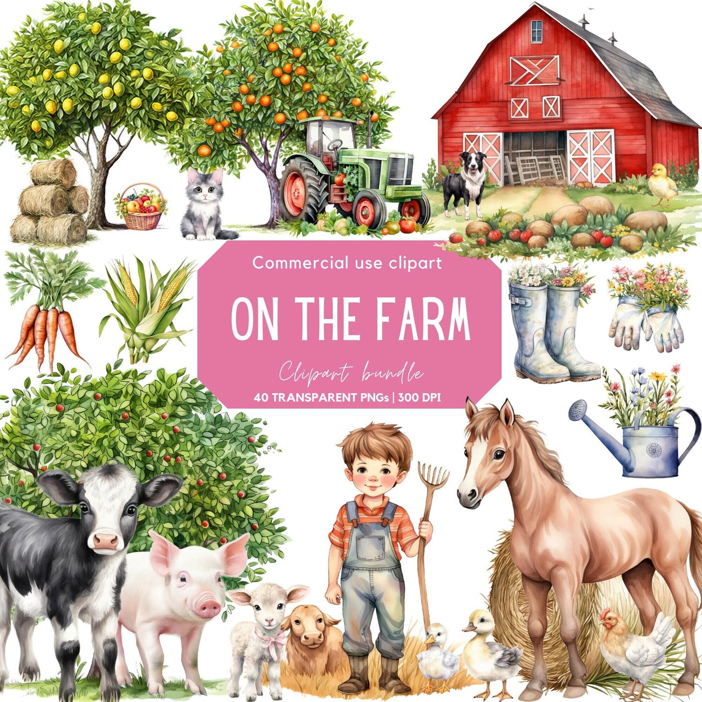 On the Farm Clipart