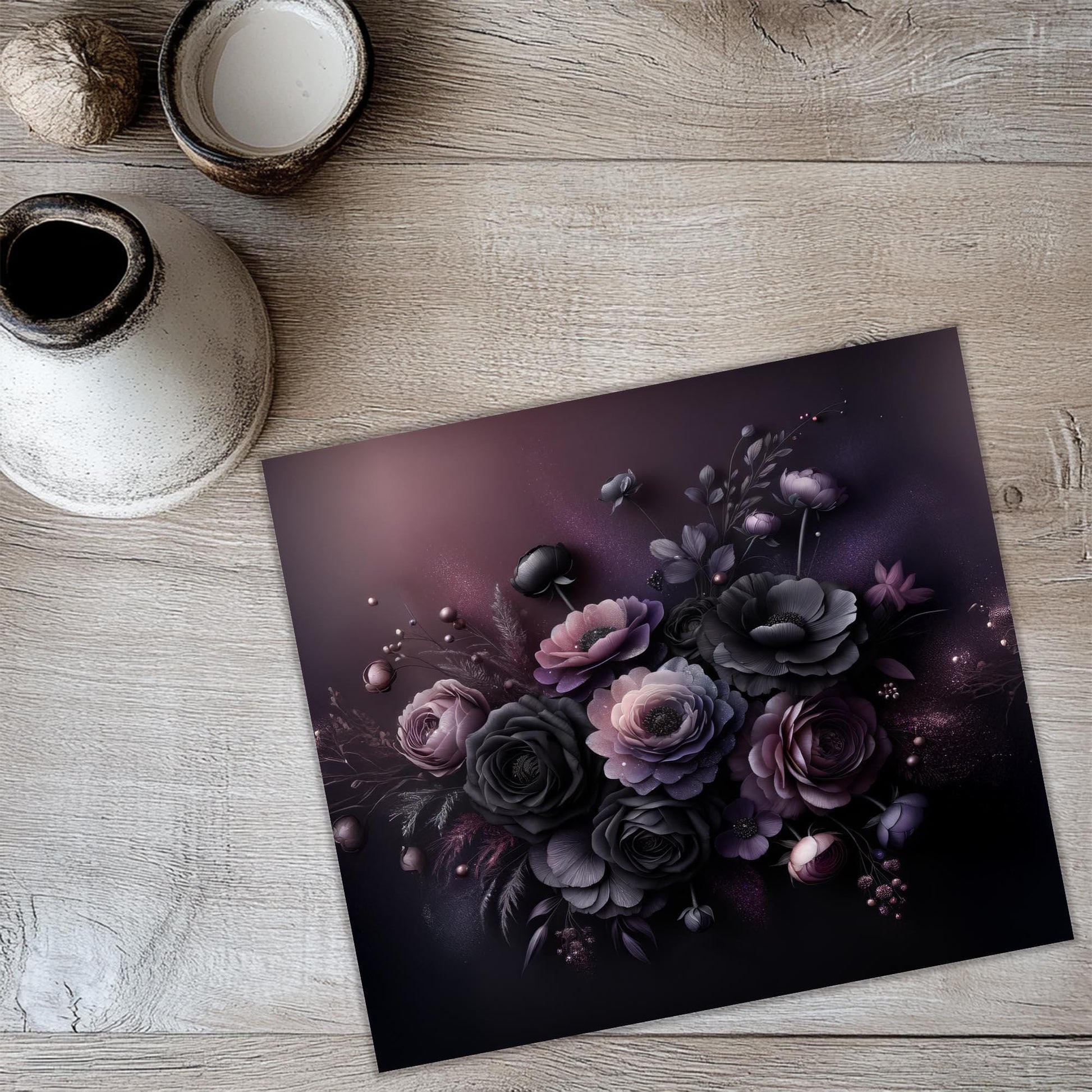 a picture of a bunch of flowers on a table