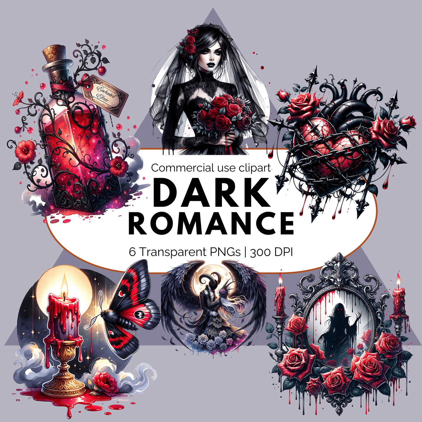 Dark Romance Clipart