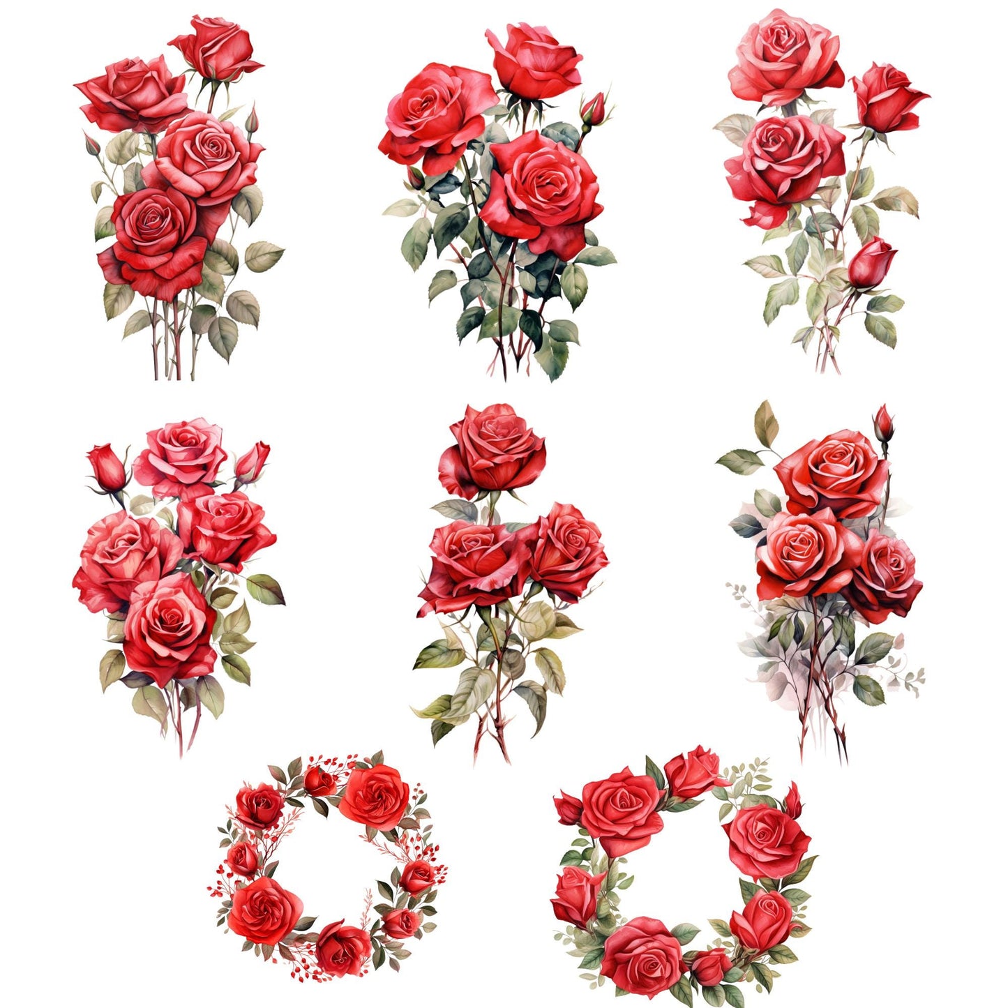 Red Roses Clipart