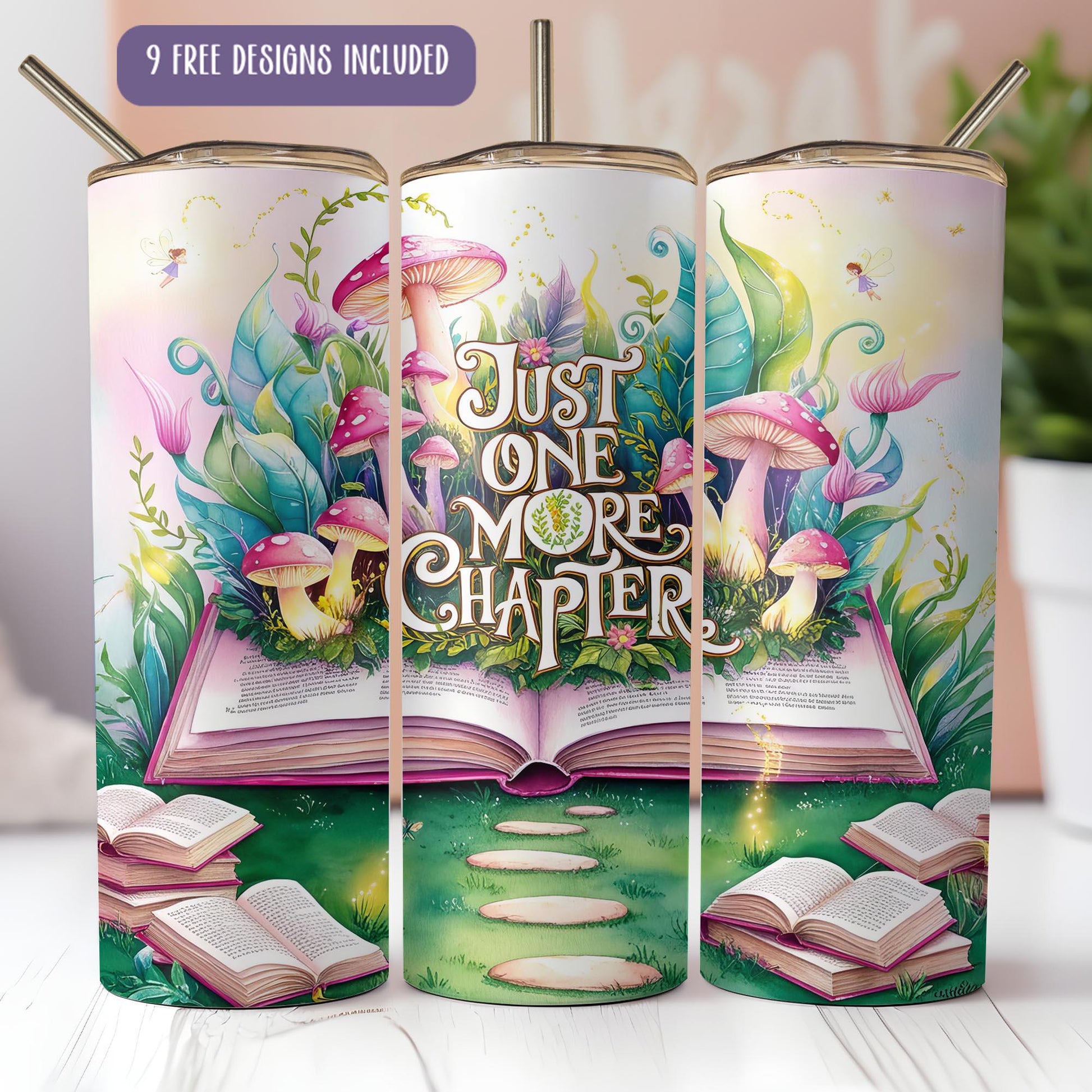 a set of three books with the words just one more chapter on them