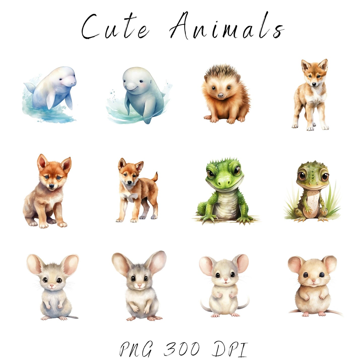 Baby Australian Animals Clipart