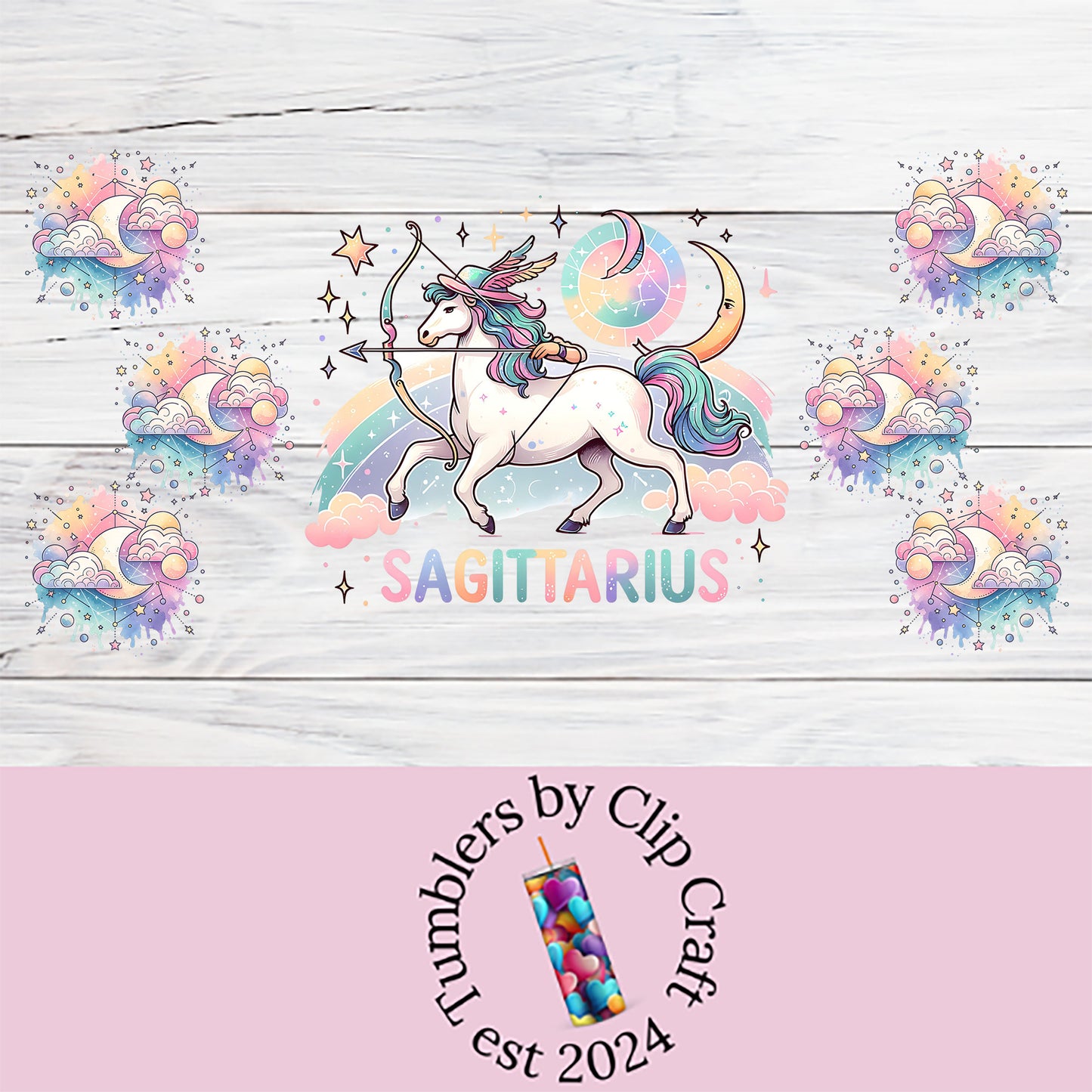 a wooden wall with a unicorn on it