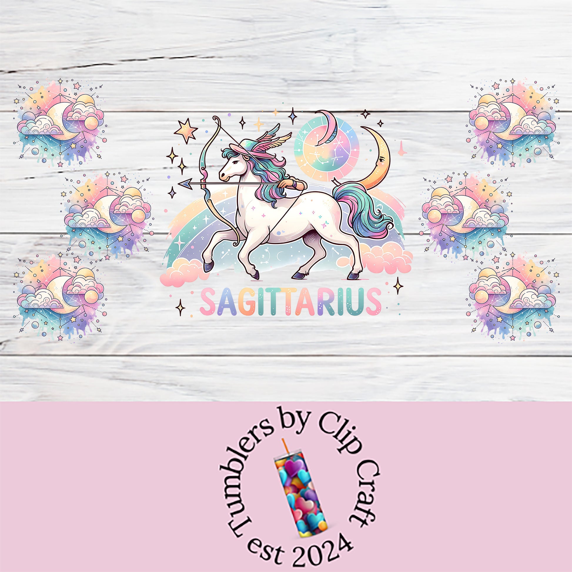 a wooden wall with a unicorn on it