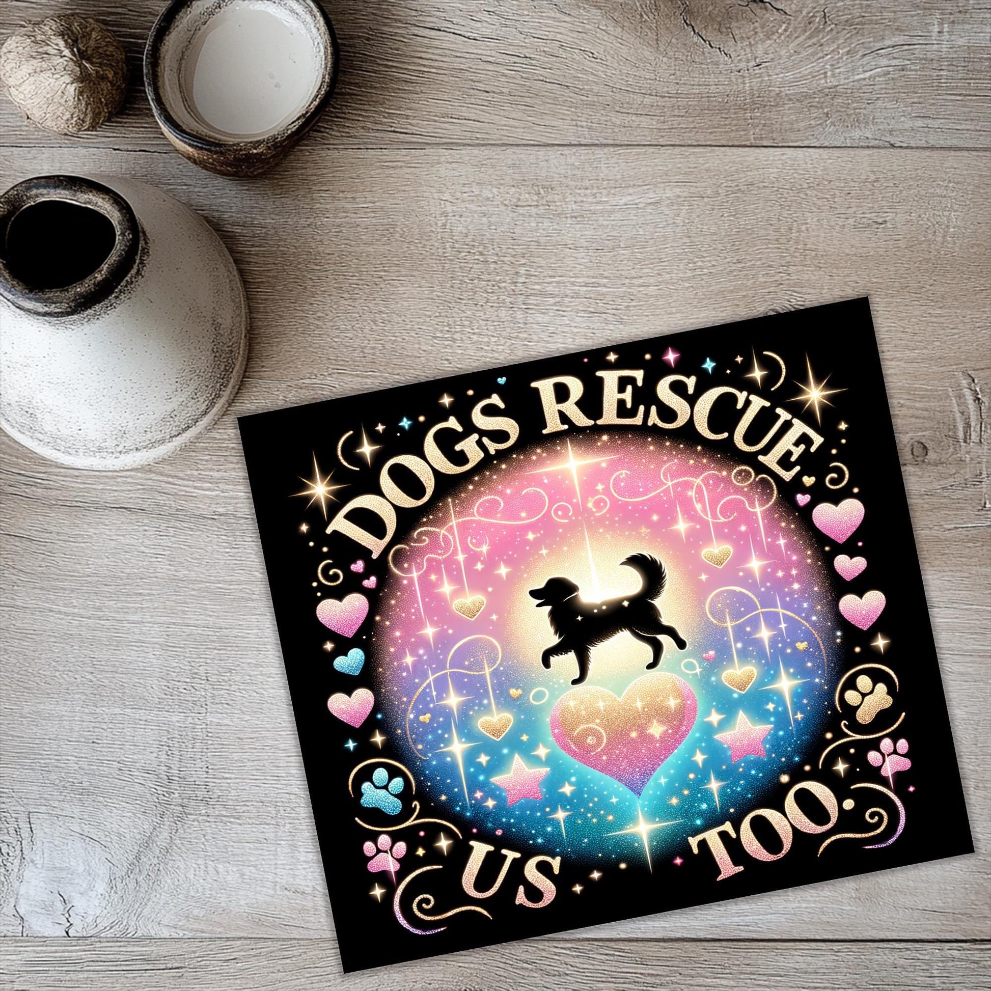 a picture of a dog's rescue is too