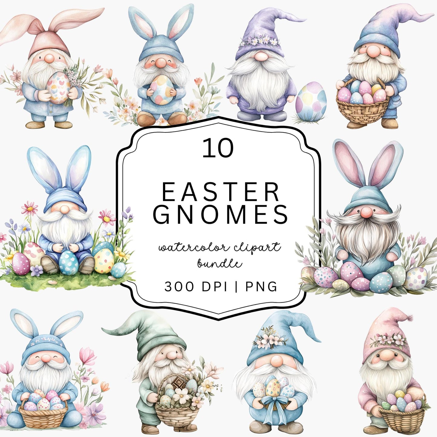 Easter Gnome Clipart