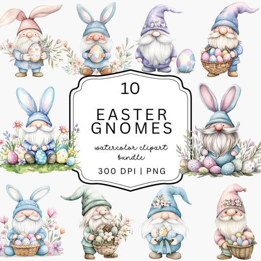 Easter Gnome Clipart