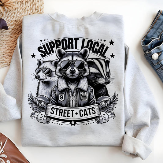 Support Your Local Street Cats PNG