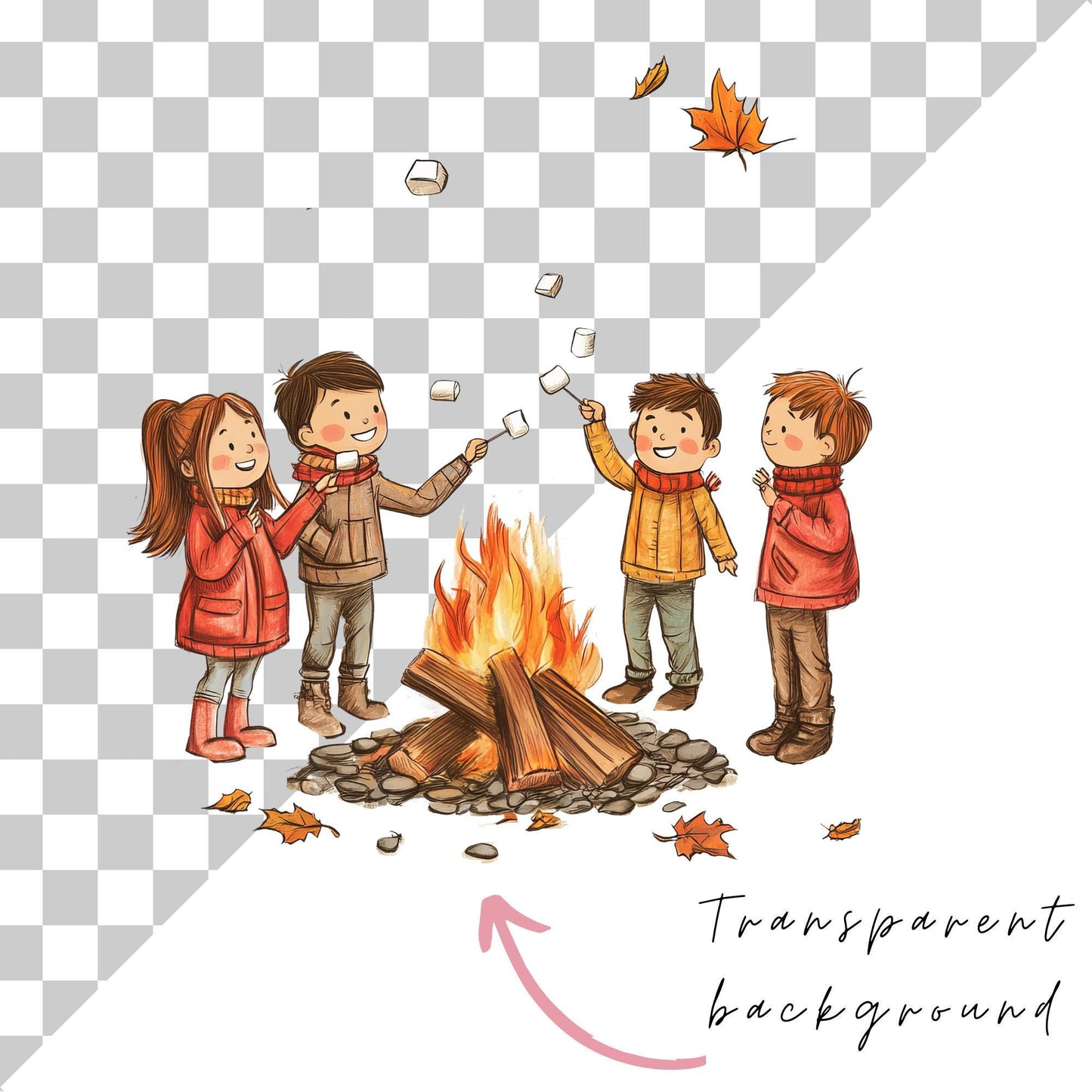 Autumn Play time clipart
