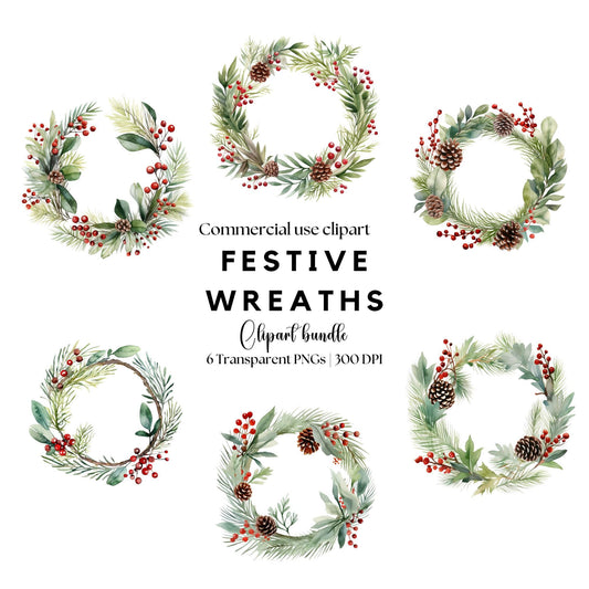 Festive Wreath Clipart