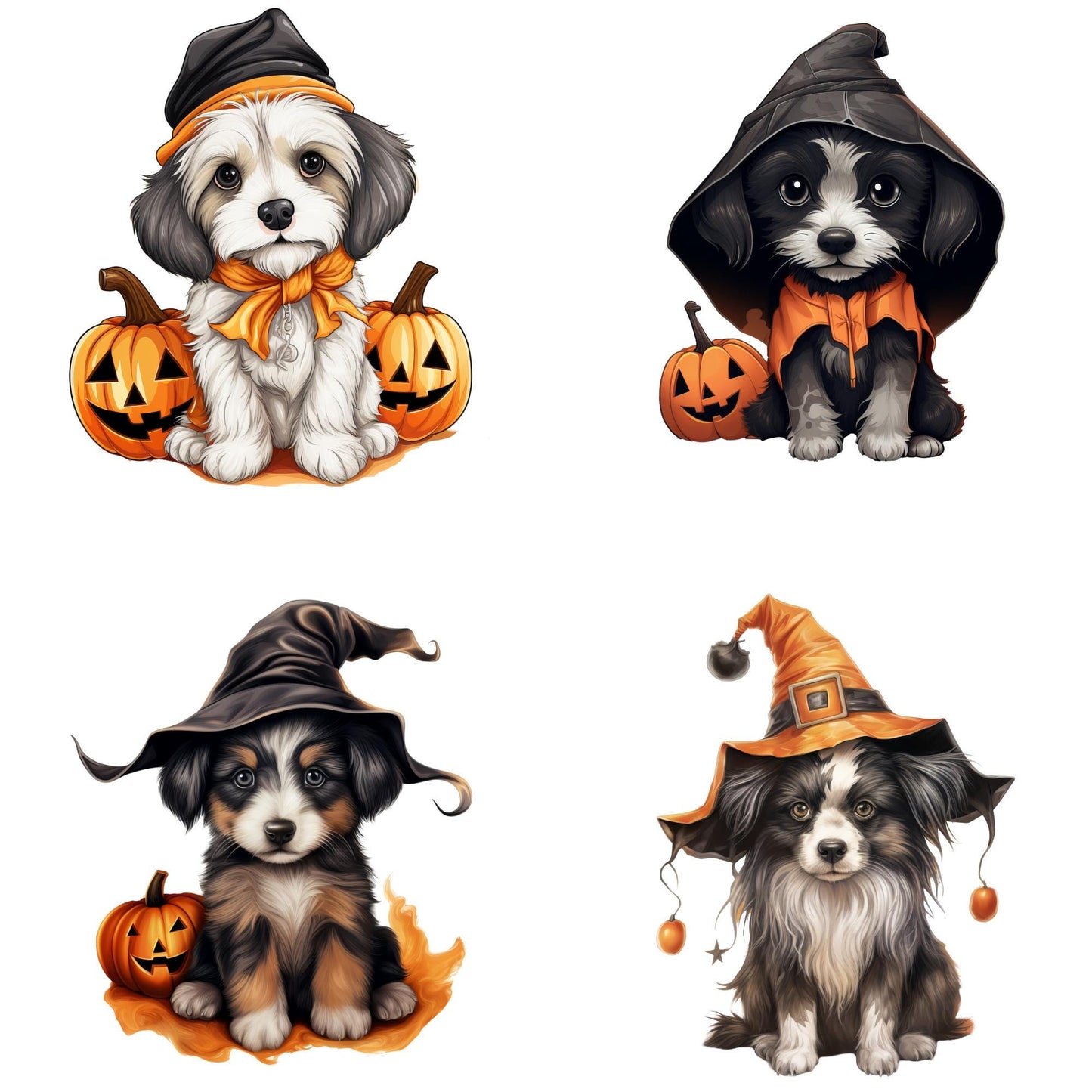 Halloween Dogs Clipart
