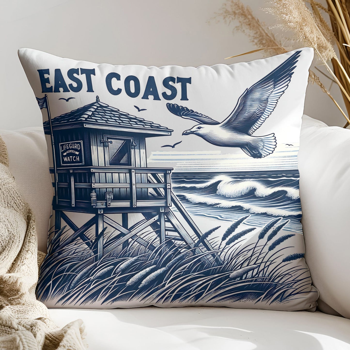 East Coast Summer PNG – Coastal Ocean Sailboat Sublimation Design