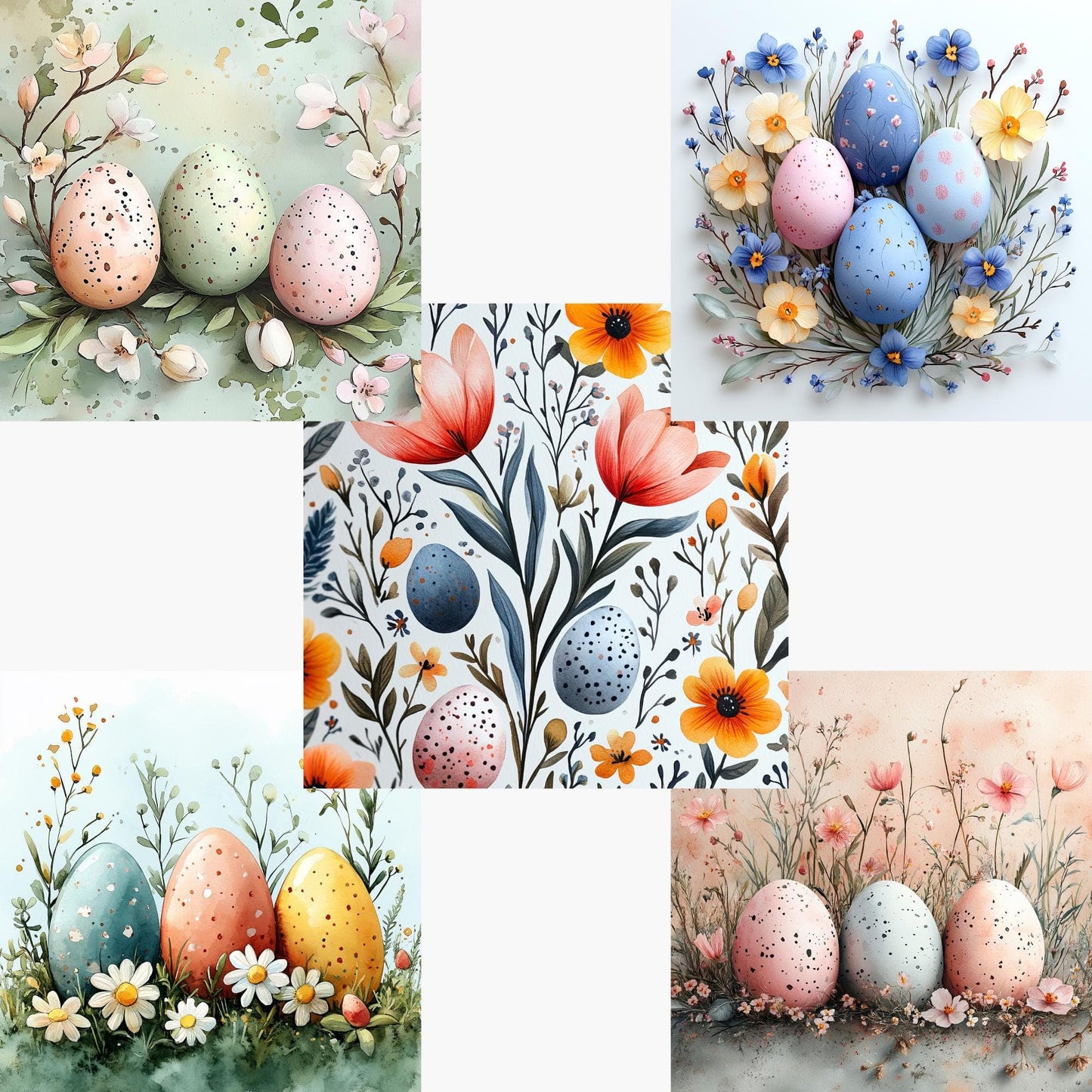 Easter Backgrounds Digital Papers
