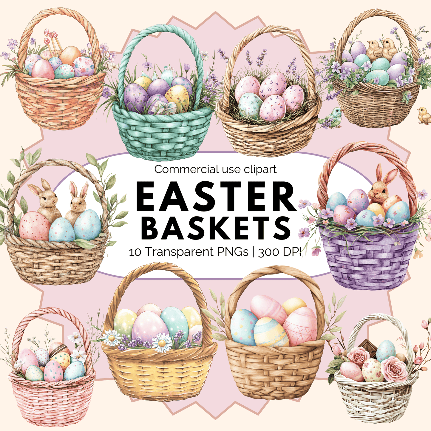 Easter Basket Clipart