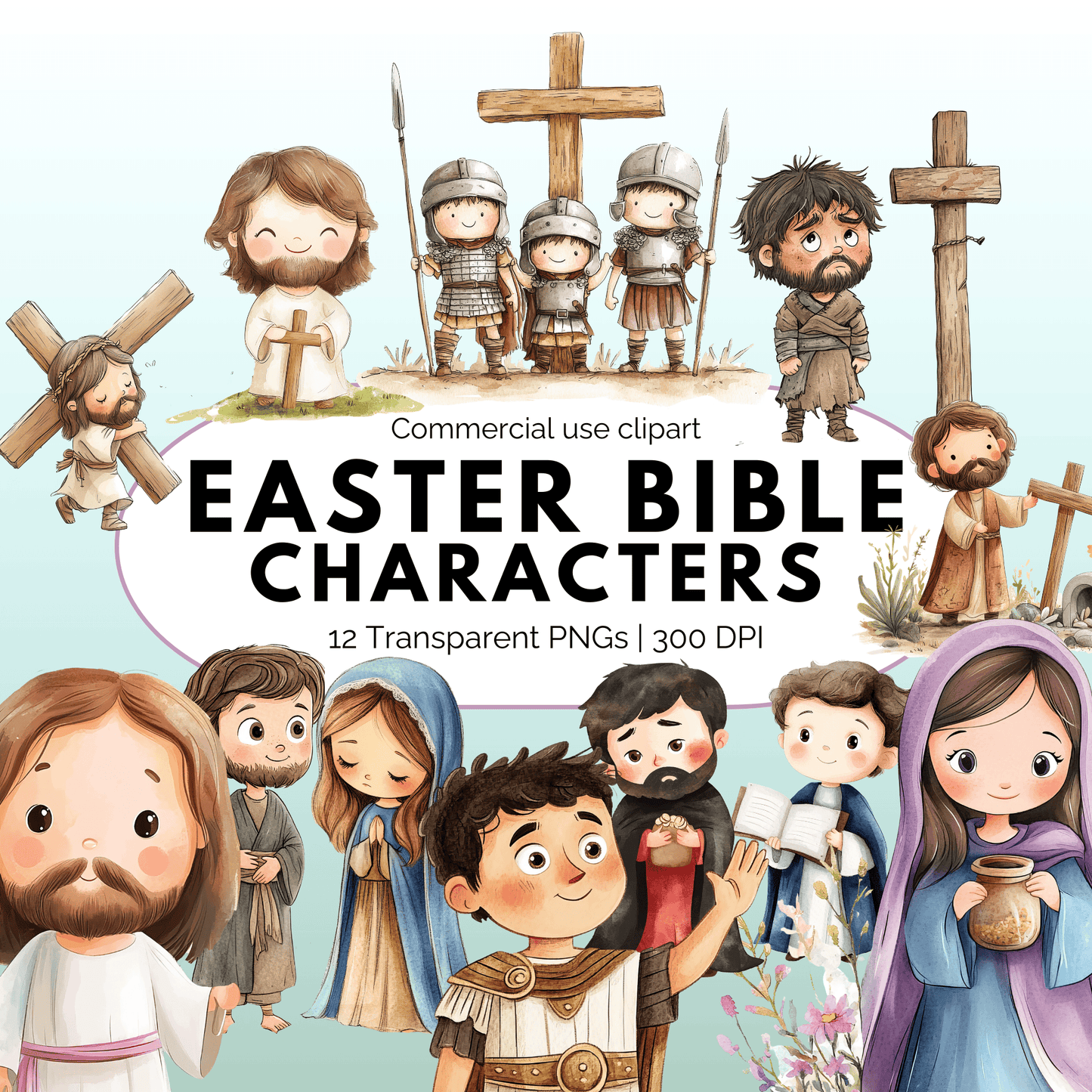 Easter Bible Characters Clipart