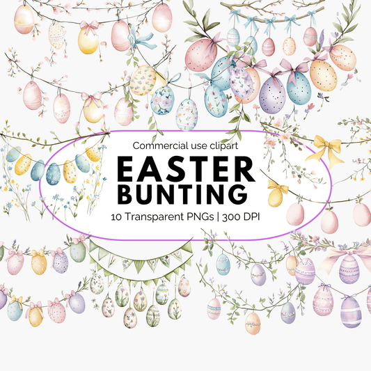 Easter bunting Clipart