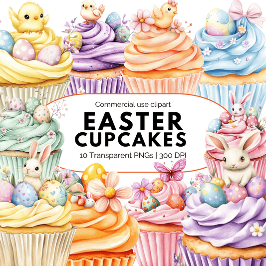 Easter Cupcakes Clipart
