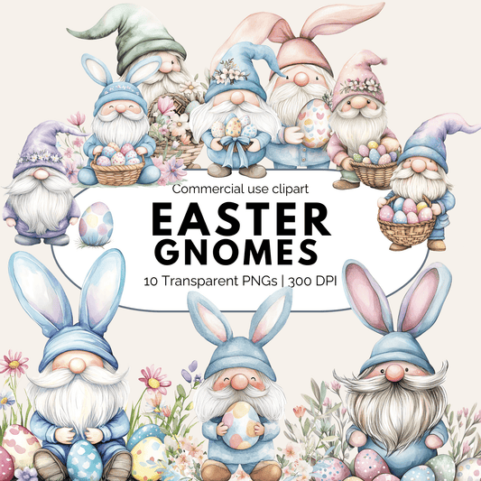 Easter Gnome Clipart