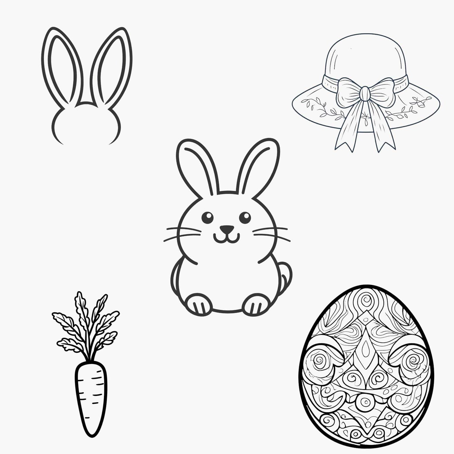 Easter Icons Clipart