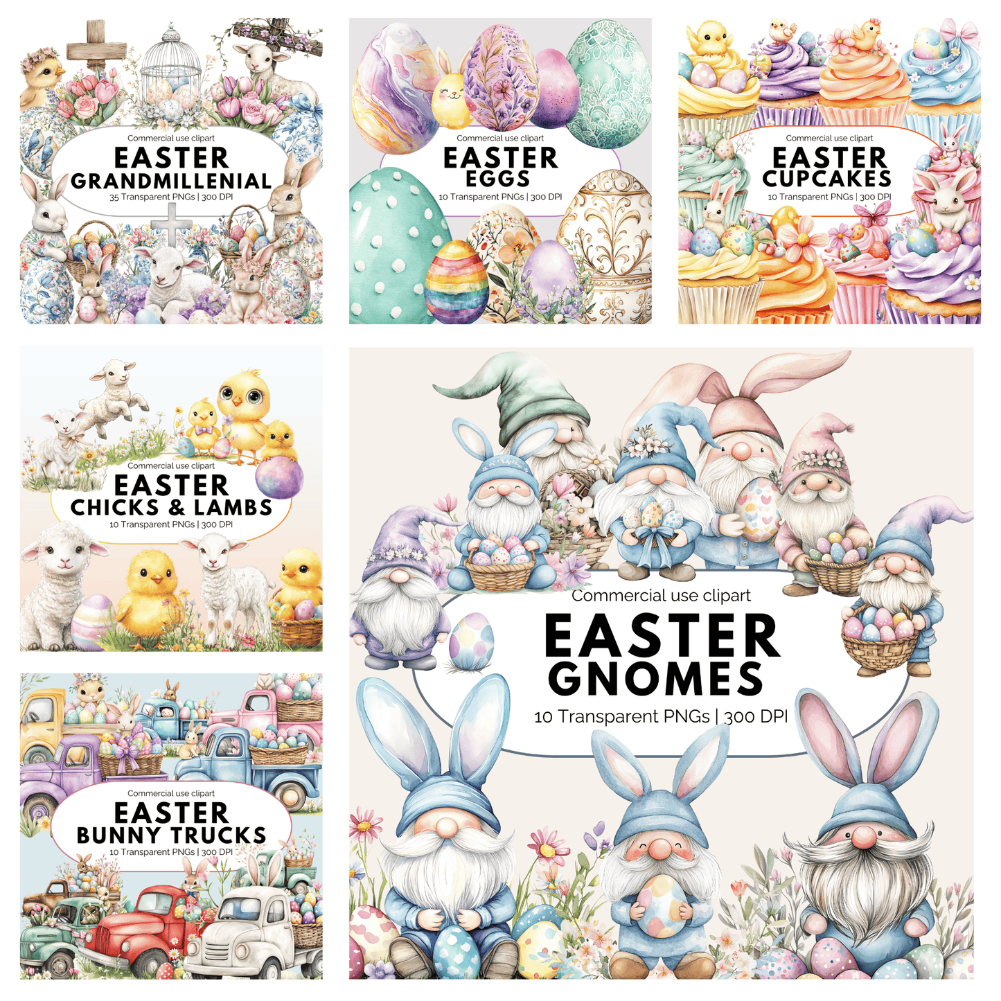 Easter Mega Bundle PNG – 200+ Easter PNG Files for Sublimation & Commercial Use