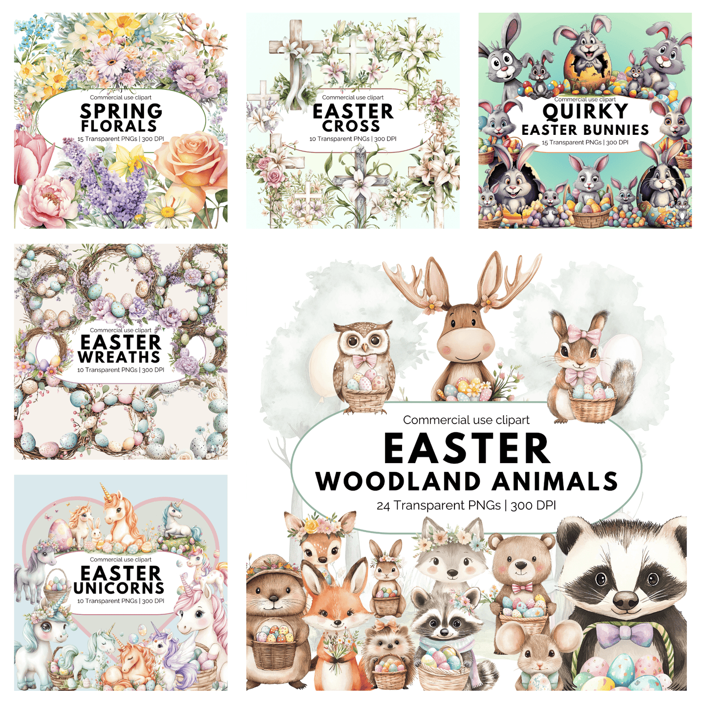 Easter Mega Bundle PNG – 200+ Easter PNG Files for Sublimation & Commercial Use