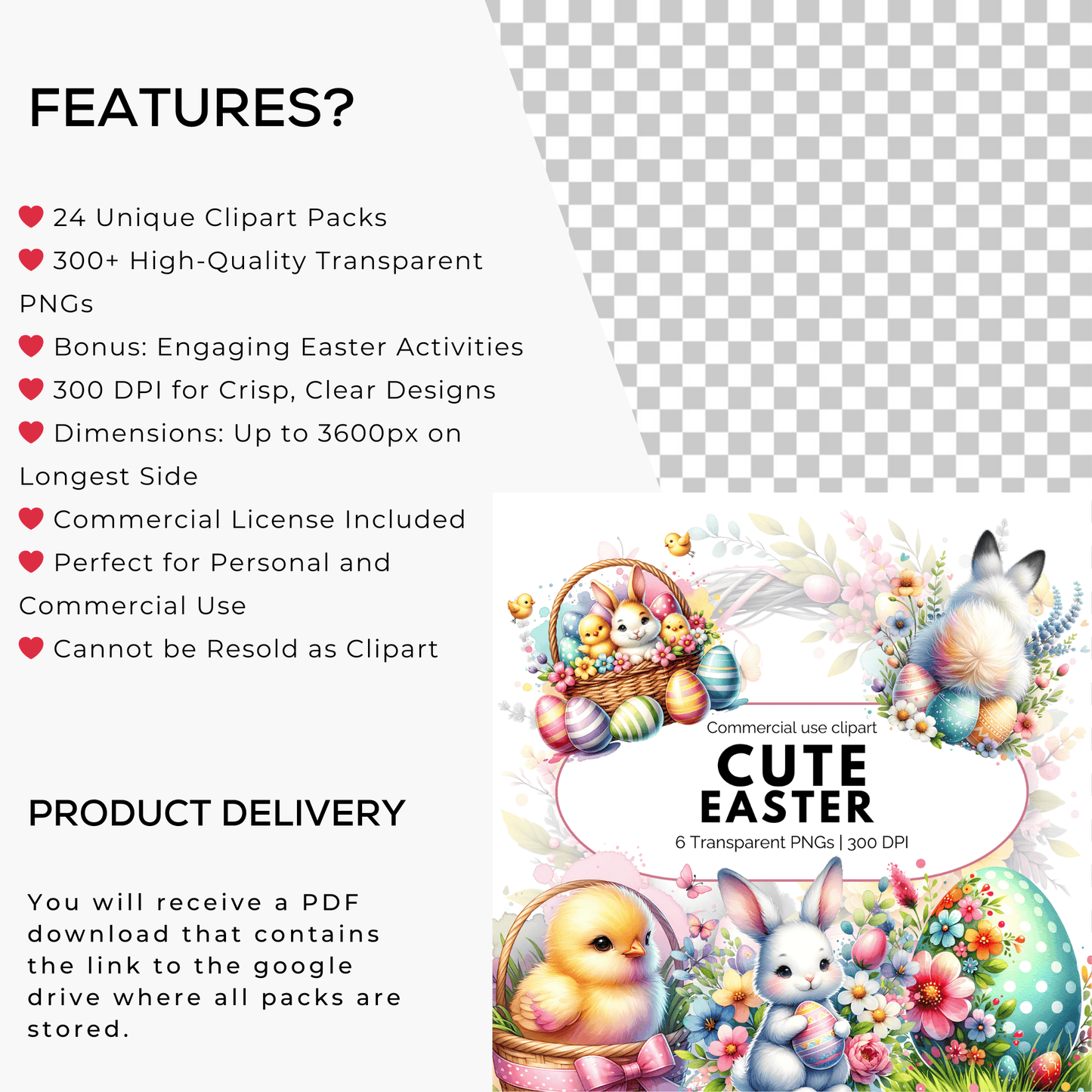 Easter Mega Bundle PNG – 200+ Easter PNG Files for Sublimation & Commercial Use
