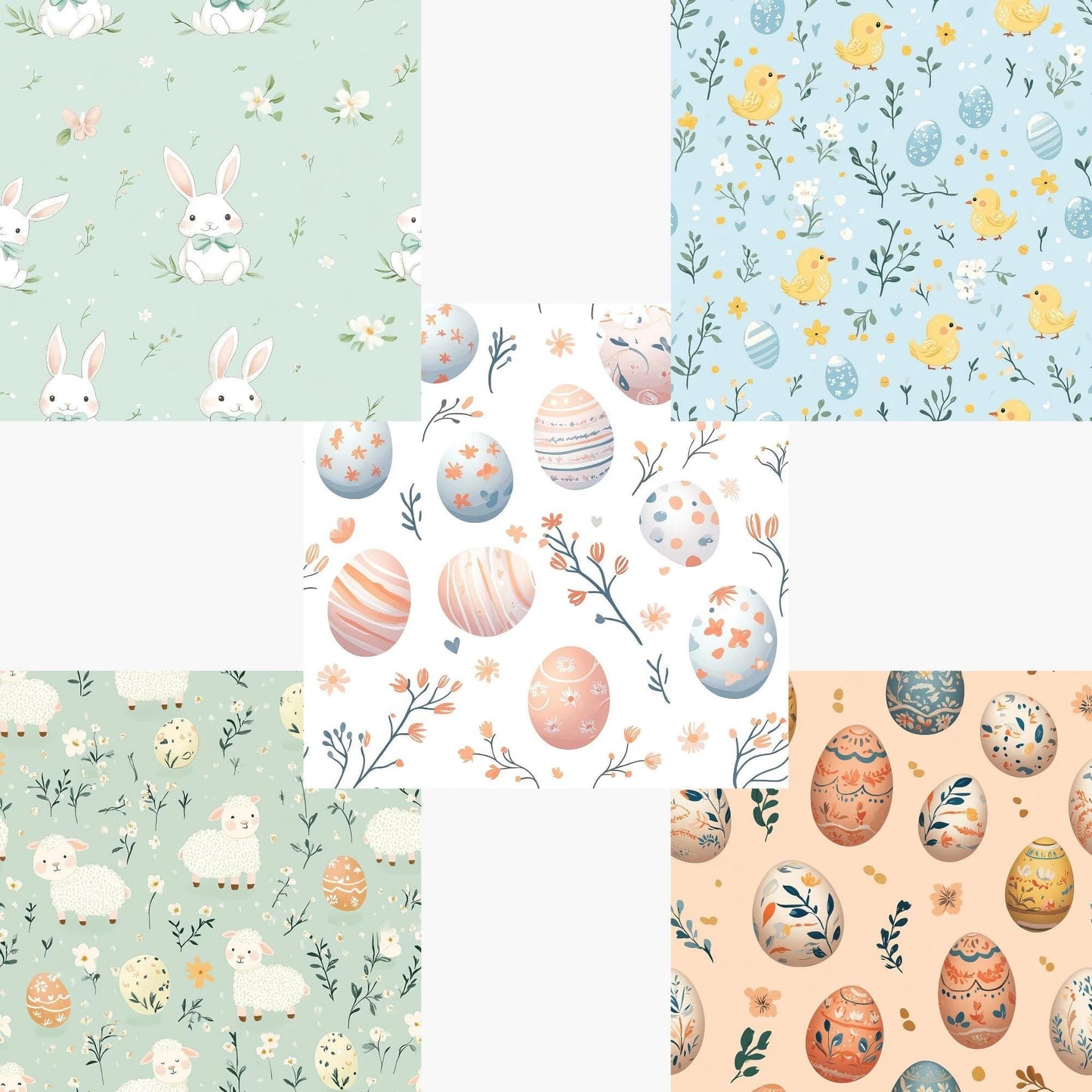 Easter Seamless Patterns