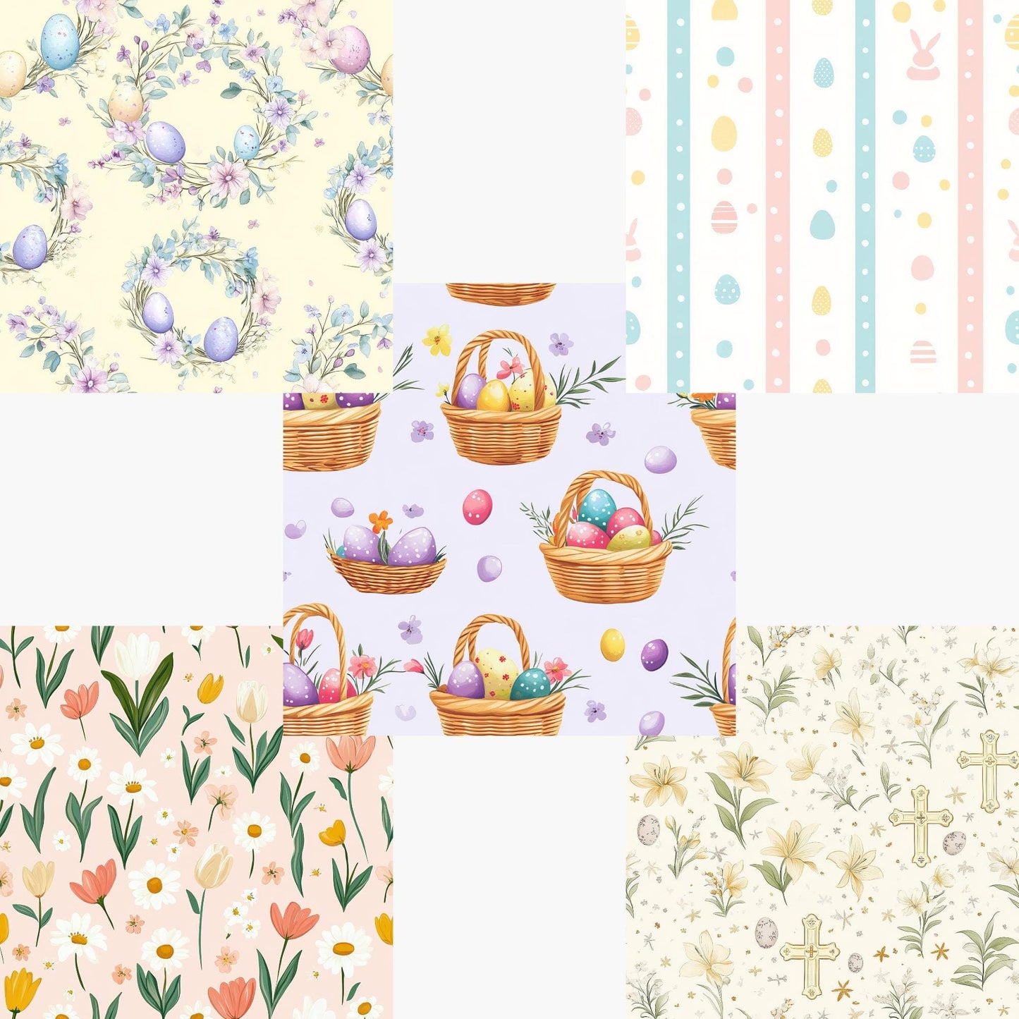 Easter Seamless Patterns