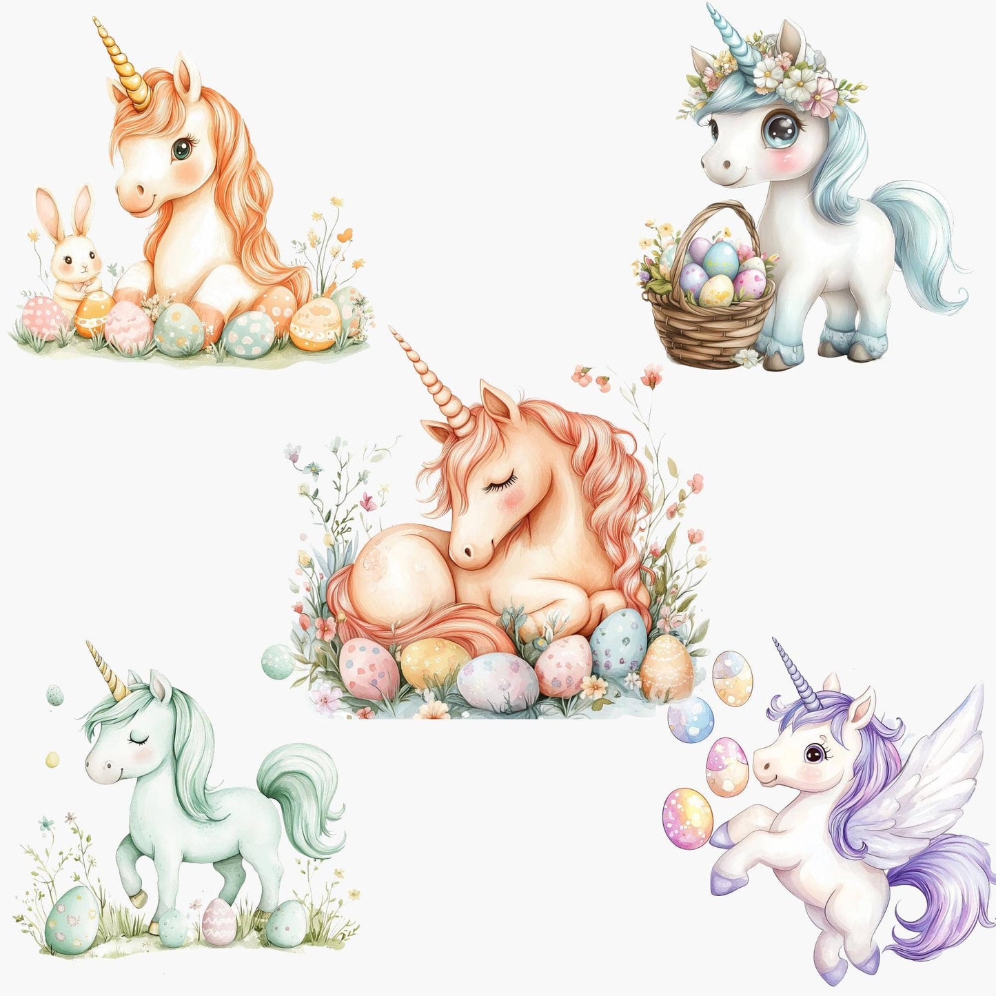 Easter Unicorn Clipart